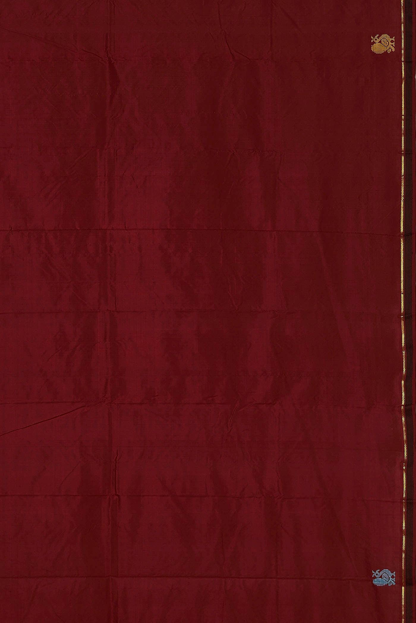 Maroon Kanchipuram Silk Saree