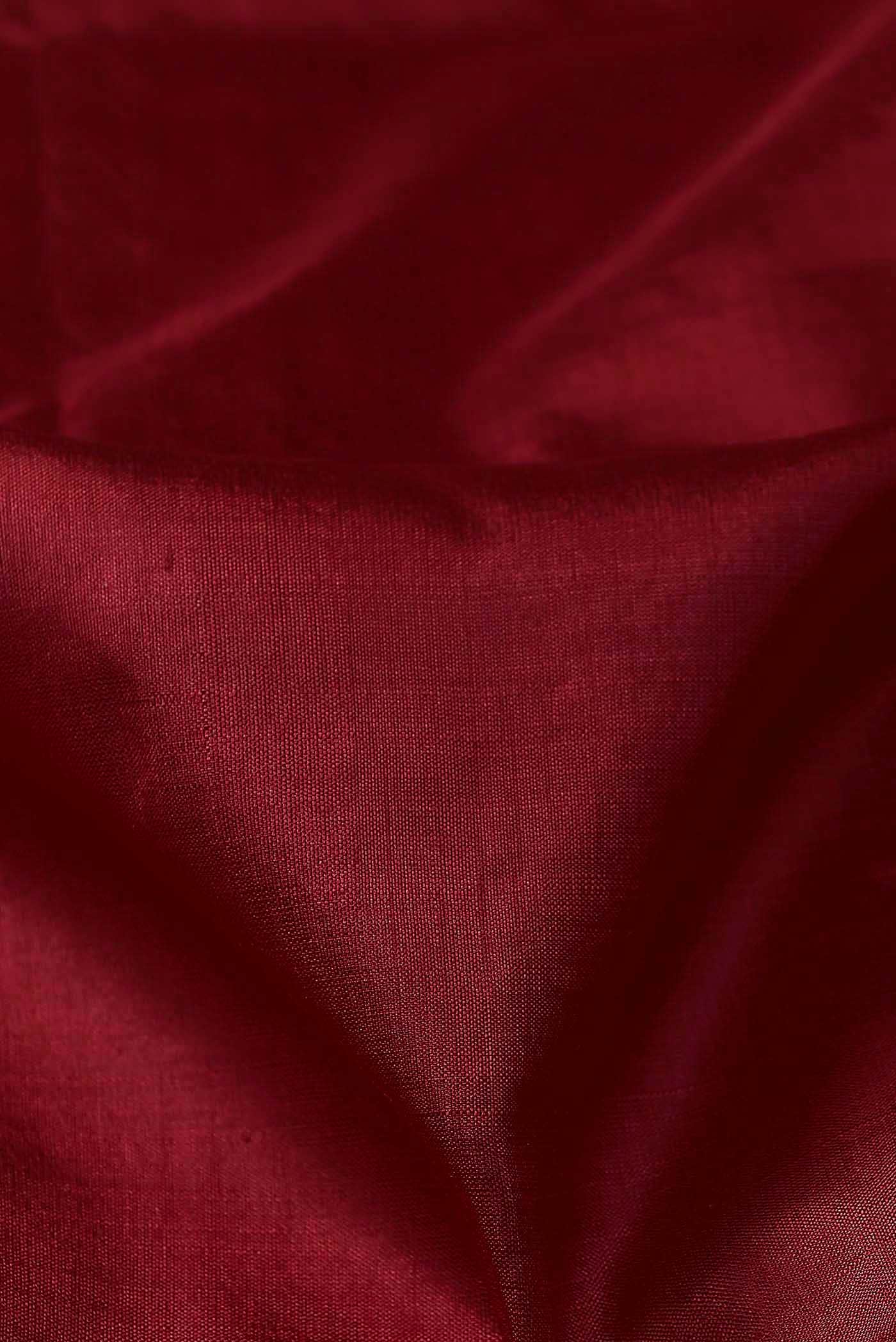 Maroon Kanchipuram Silk Saree