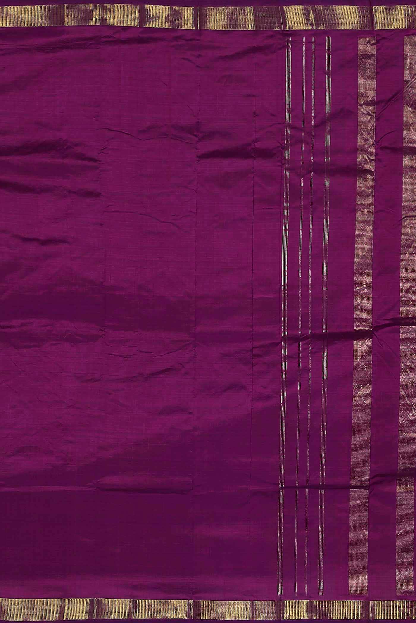Purple Kanchipuram Silk Saree
