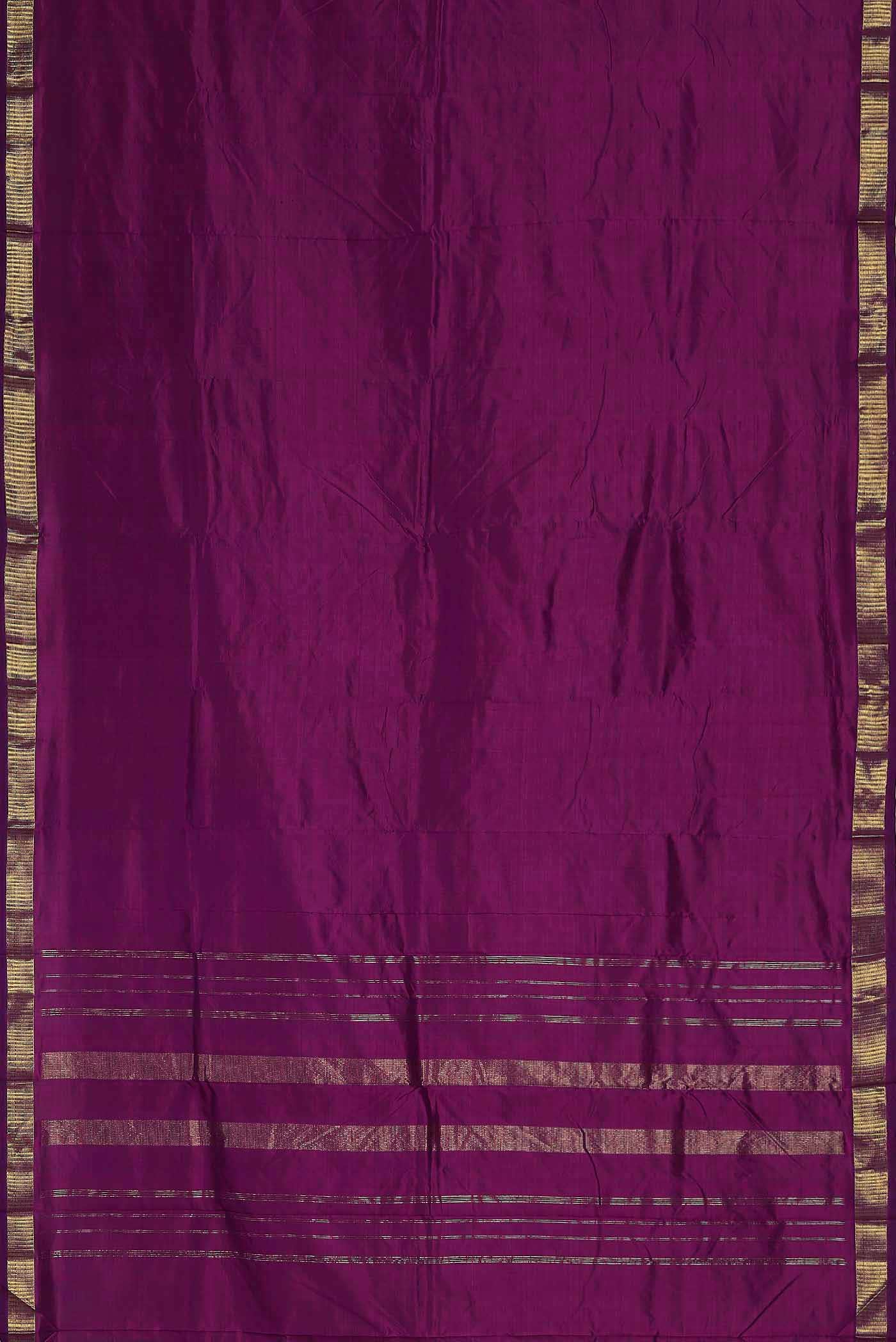 Purple Kanchipuram Silk Saree