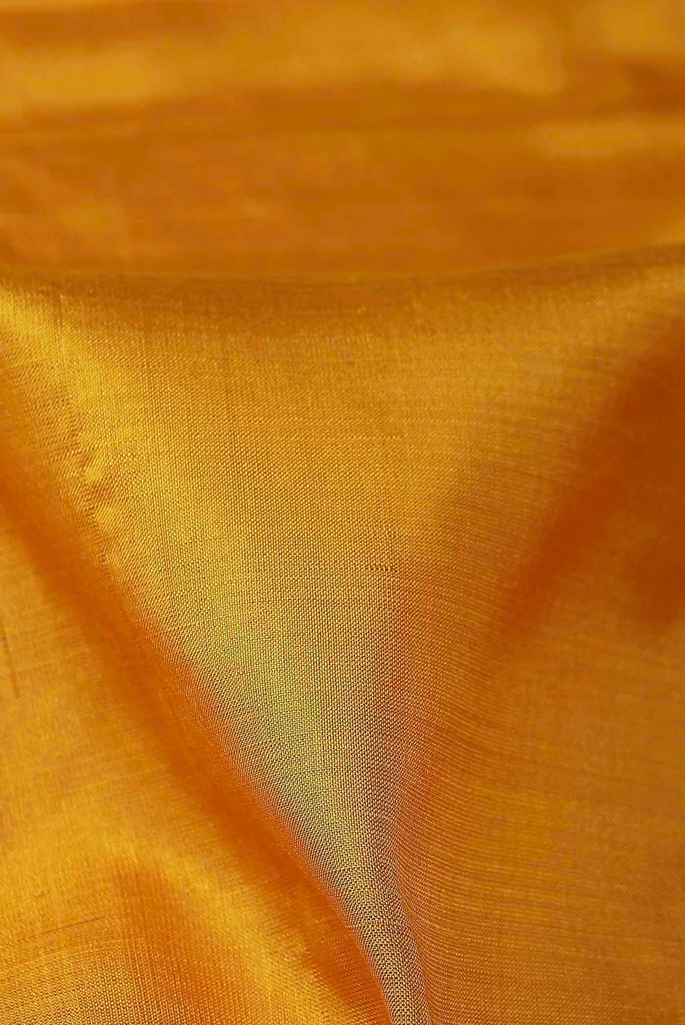 Yellow Kanchipuram Silk Saree