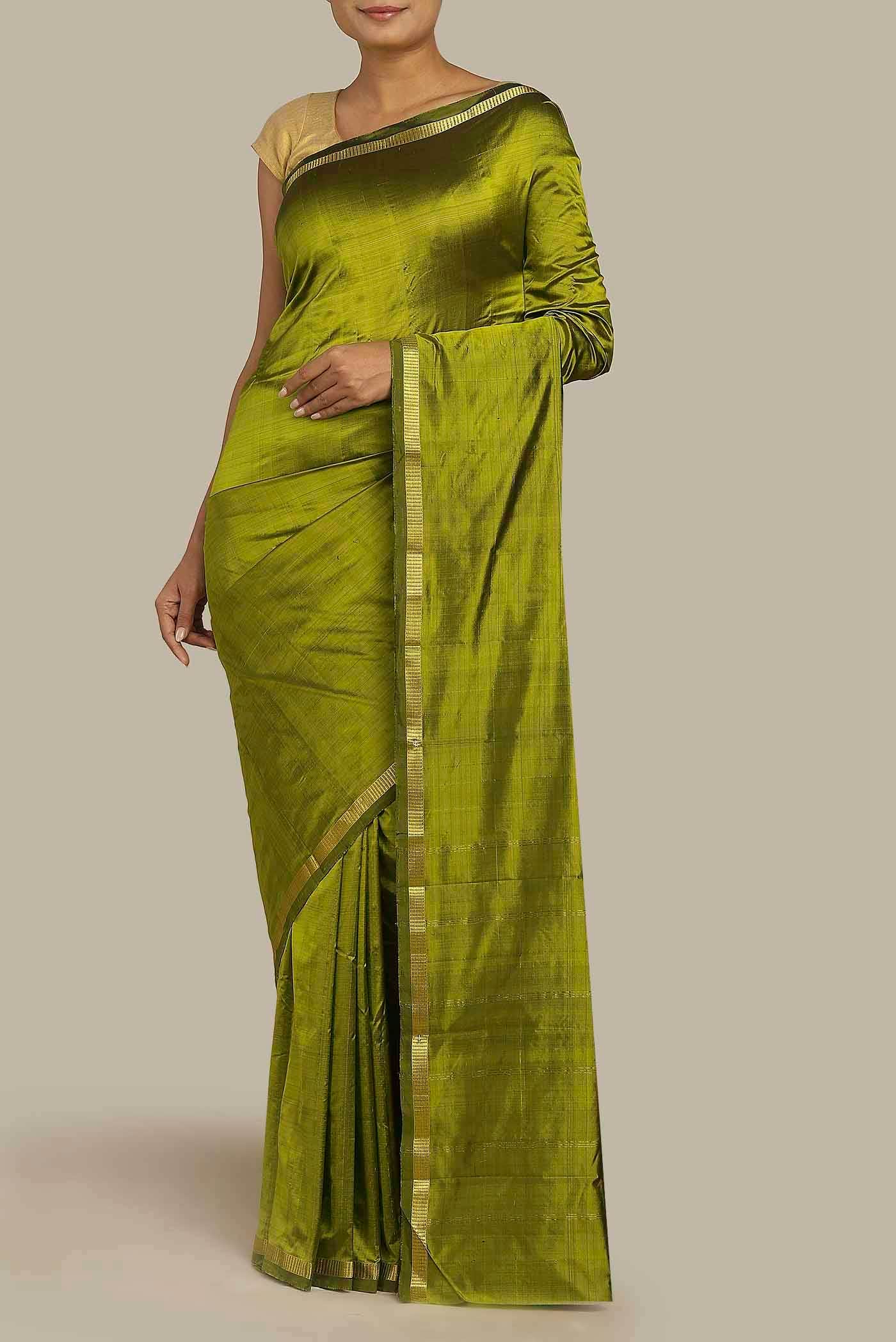 Green Kanchipuram Silk Saree