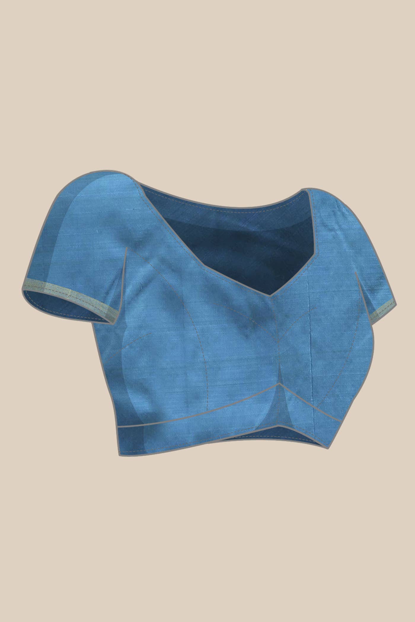 Blue Kanchipuram Silk Saree