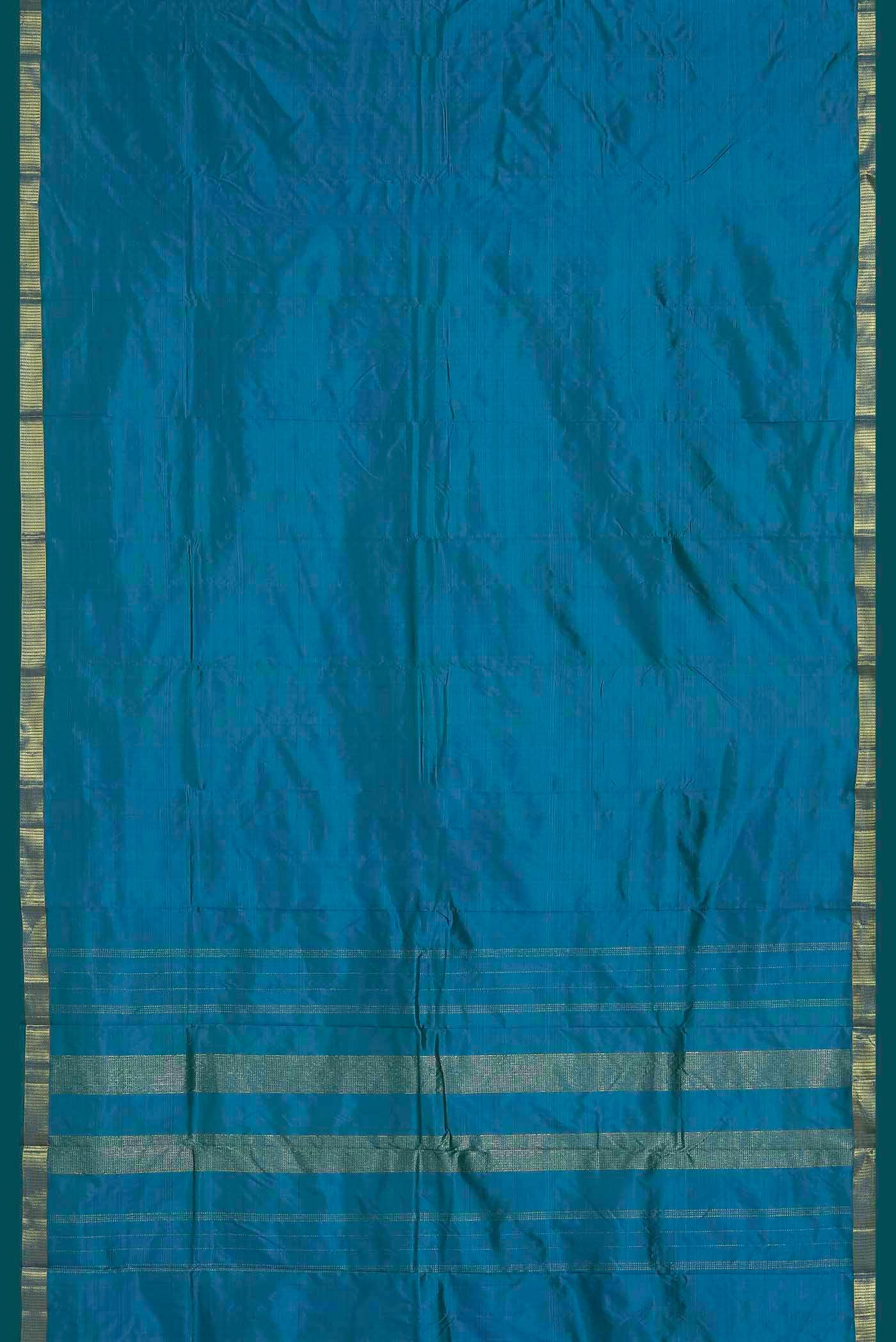 Blue Kanchipuram Silk Saree