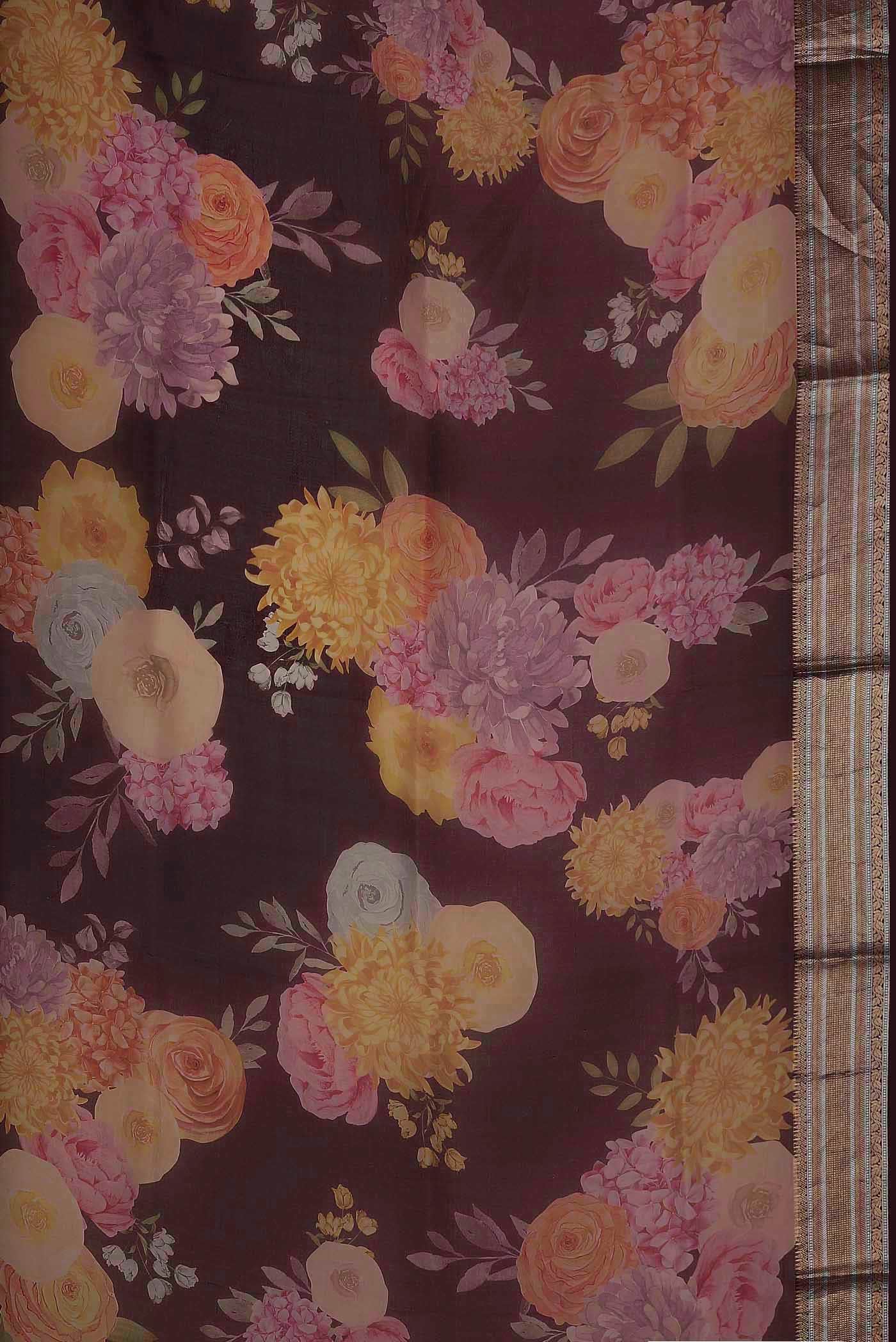 Purple Organza Silk Saree