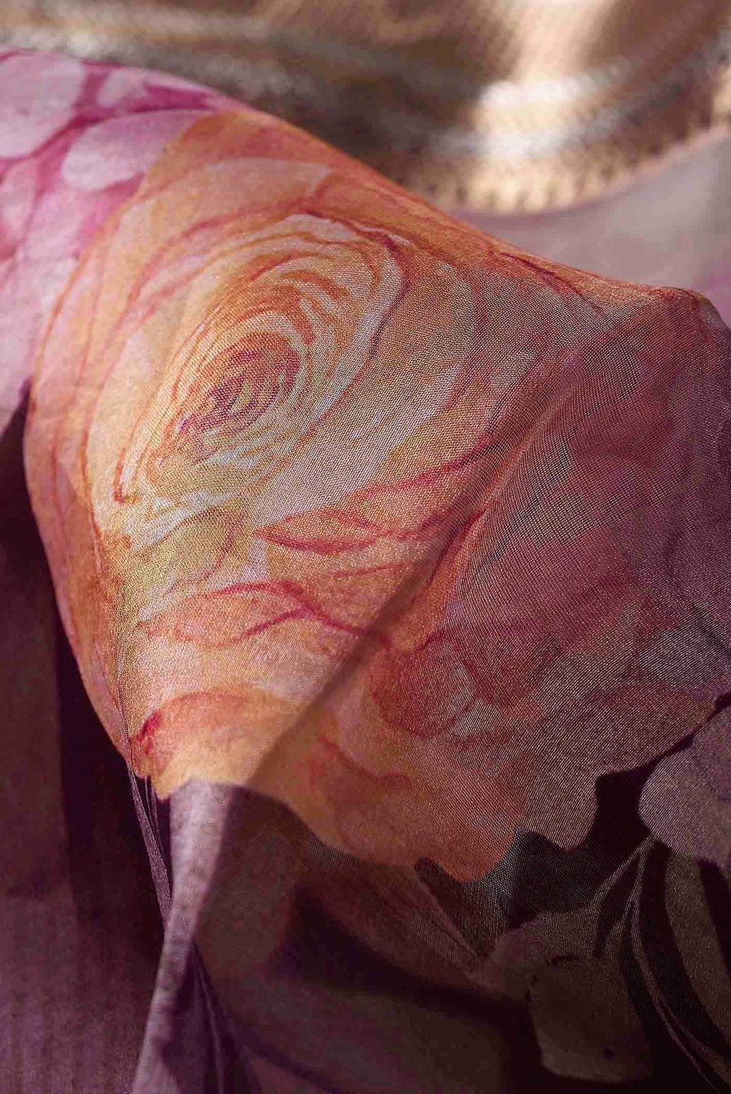 Purple Organza Silk Saree