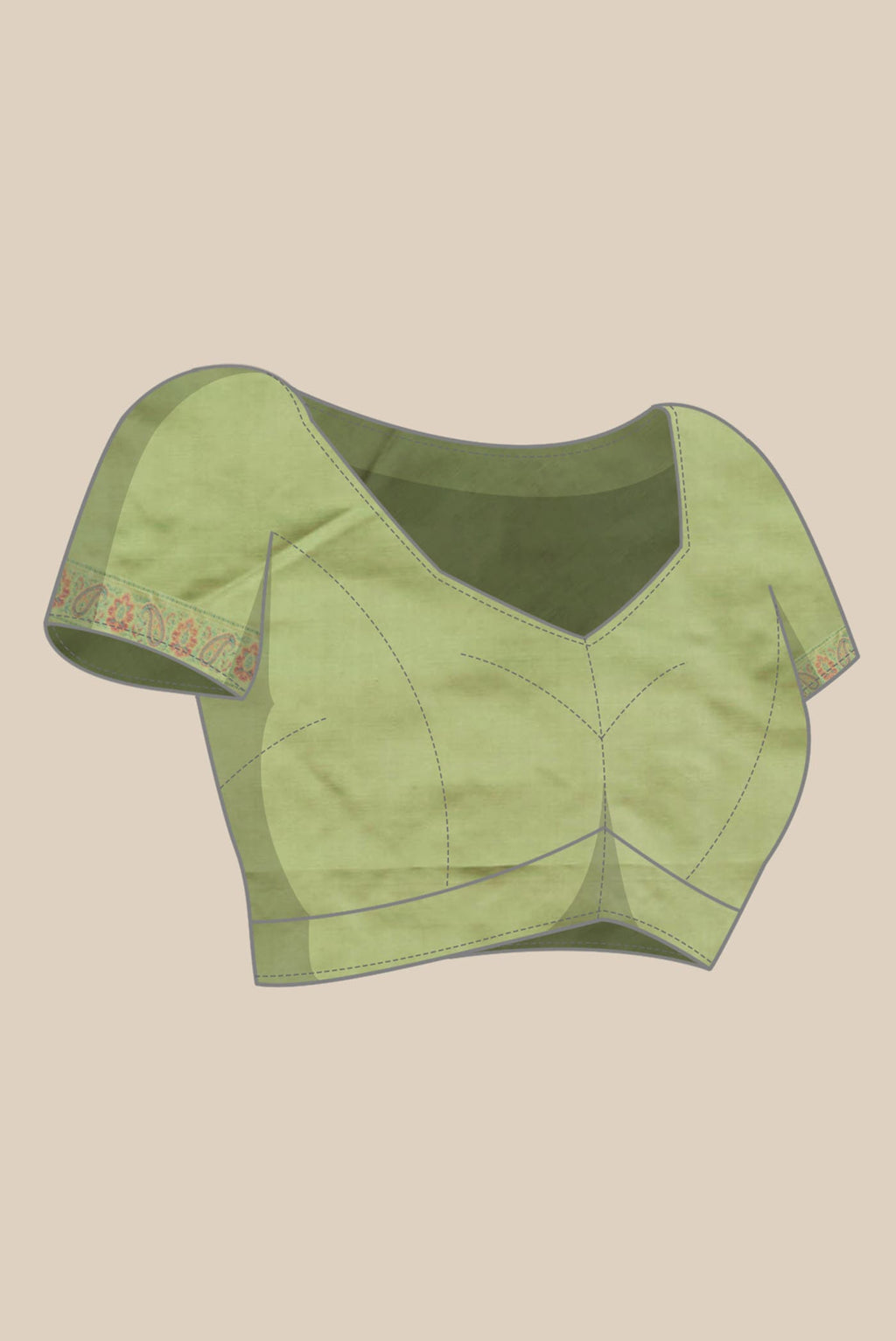 Green Banarasi Tanchoi Silk Saree