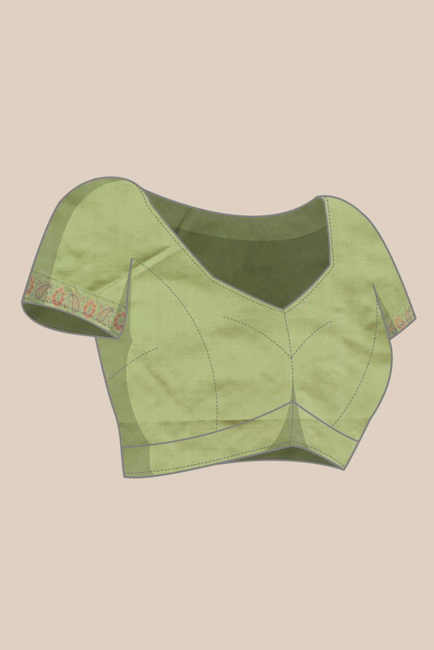 Green Banarasi Tanchoi Silk Saree