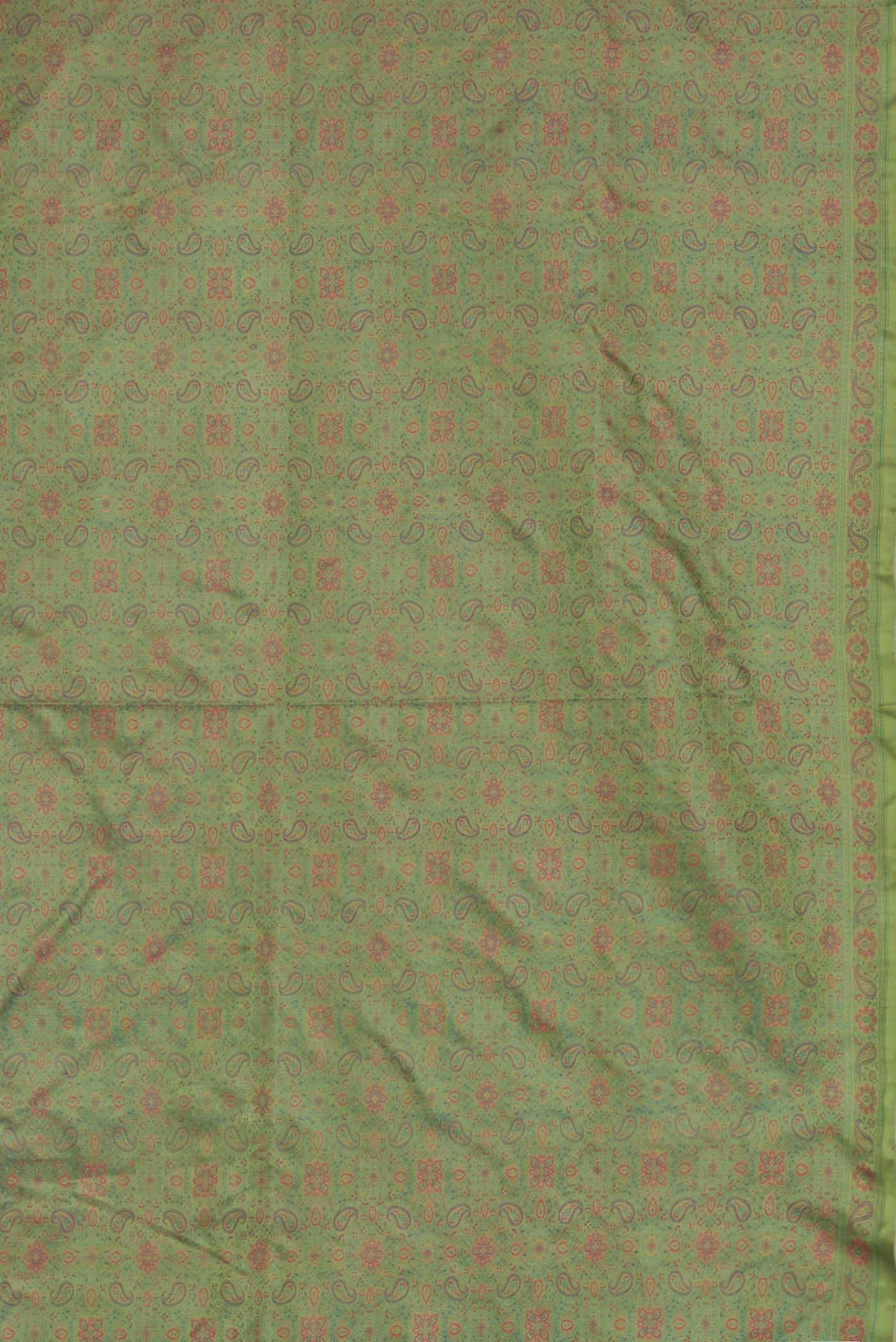 Green Banarasi Tanchoi Silk Saree