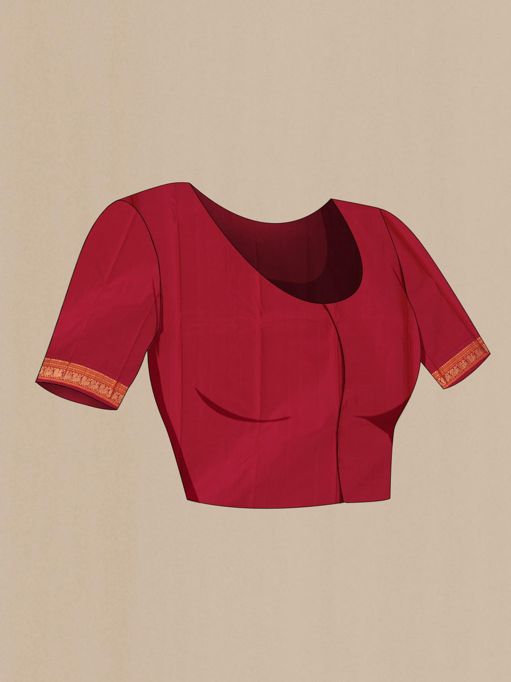 Pure Silk Pure Zari Beige Kanchipuram Saree