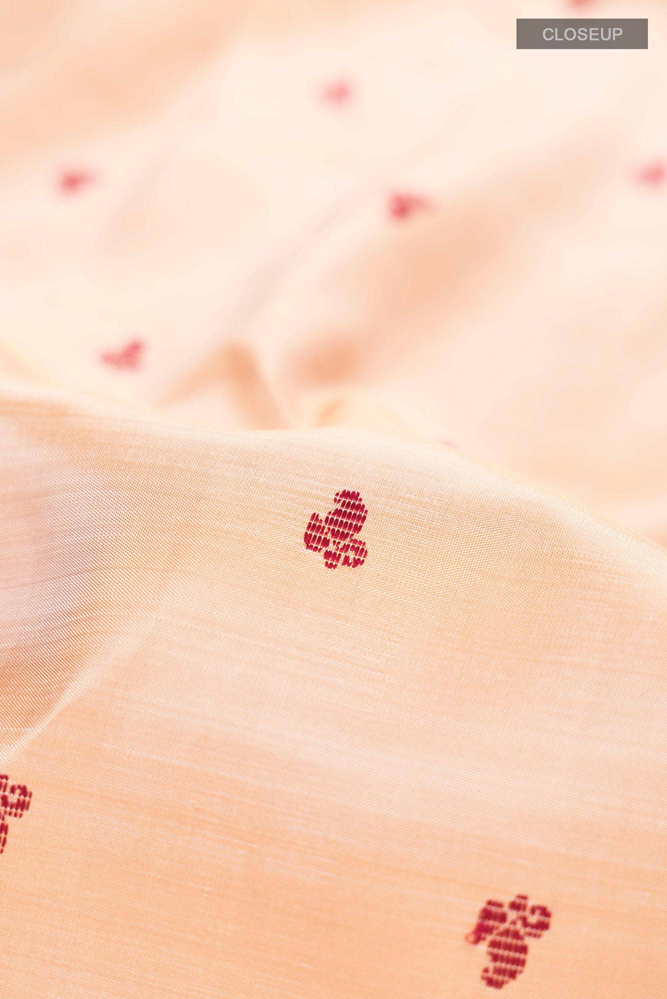 Pure Silk Pure Zari Beige Kanchipuram Saree