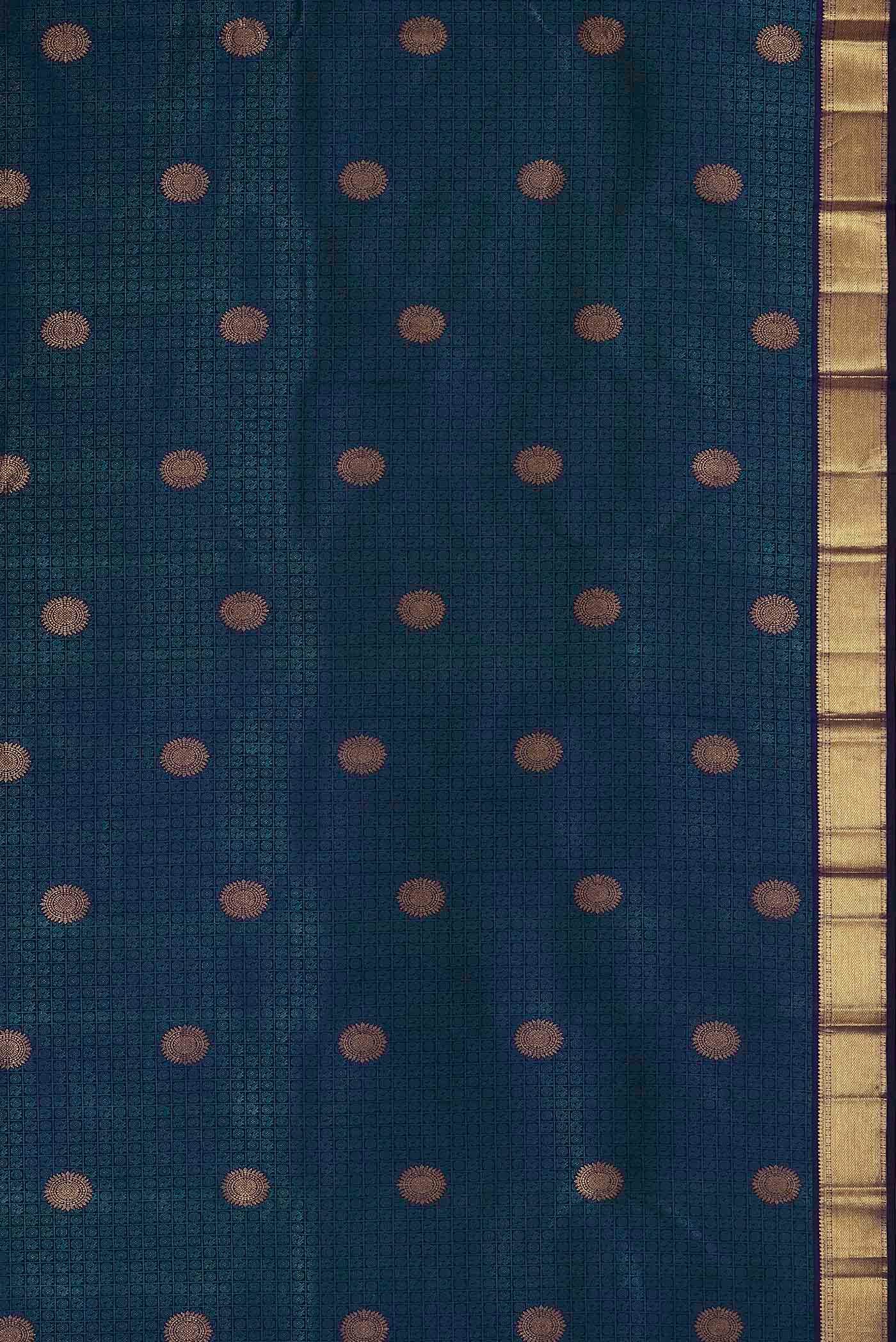 Blue Kanchipuram Silk Saree