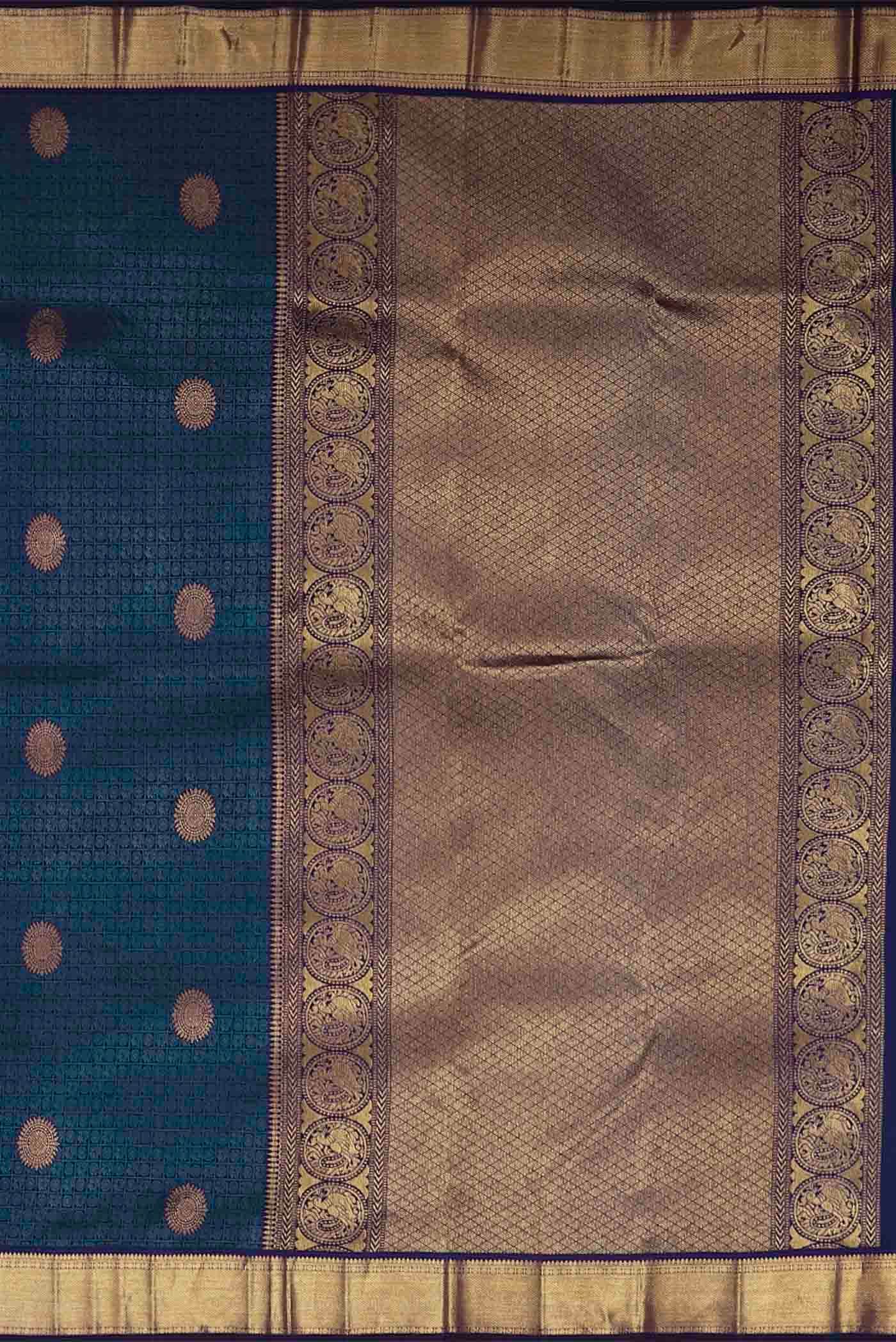 Blue Kanchipuram Silk Saree