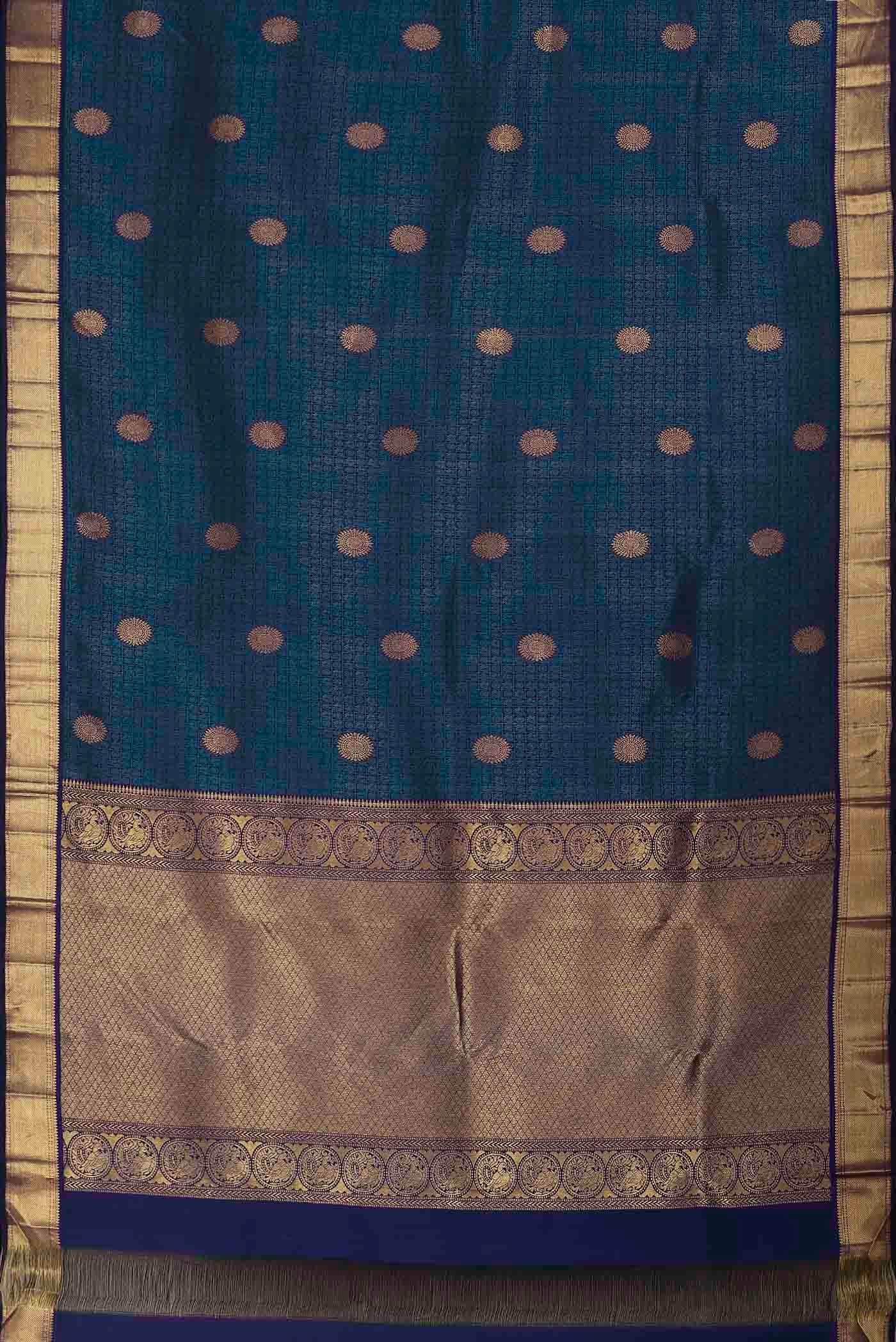Blue Kanchipuram Silk Saree
