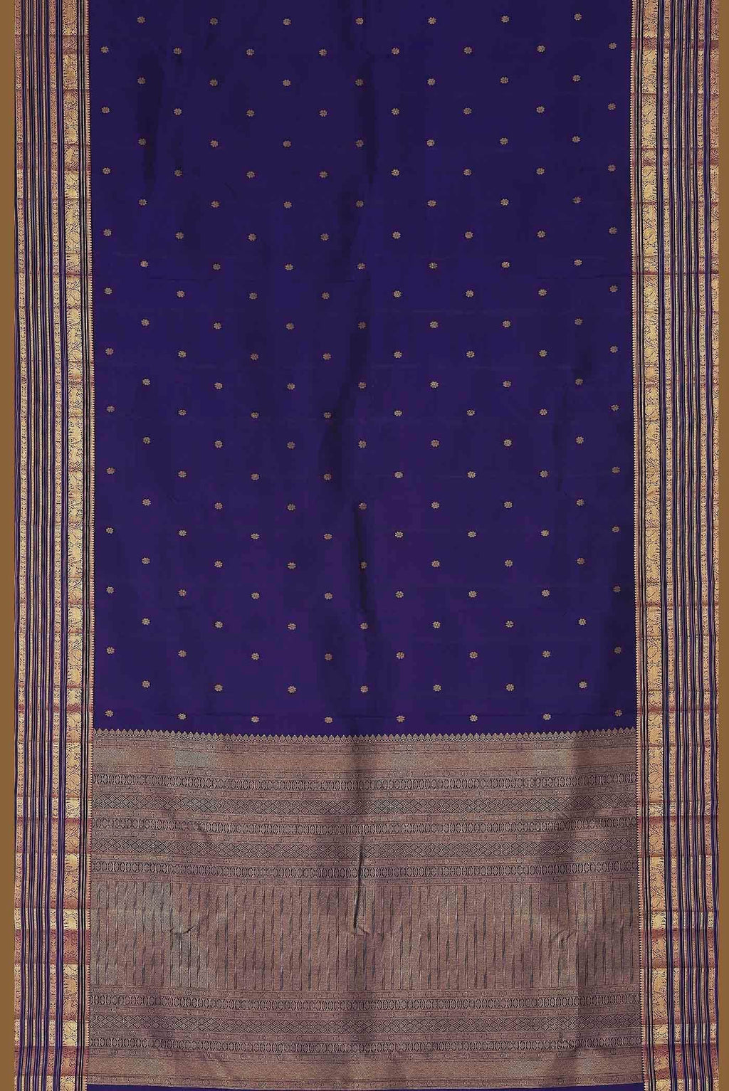 Blue Kanchipuram Silk Saree