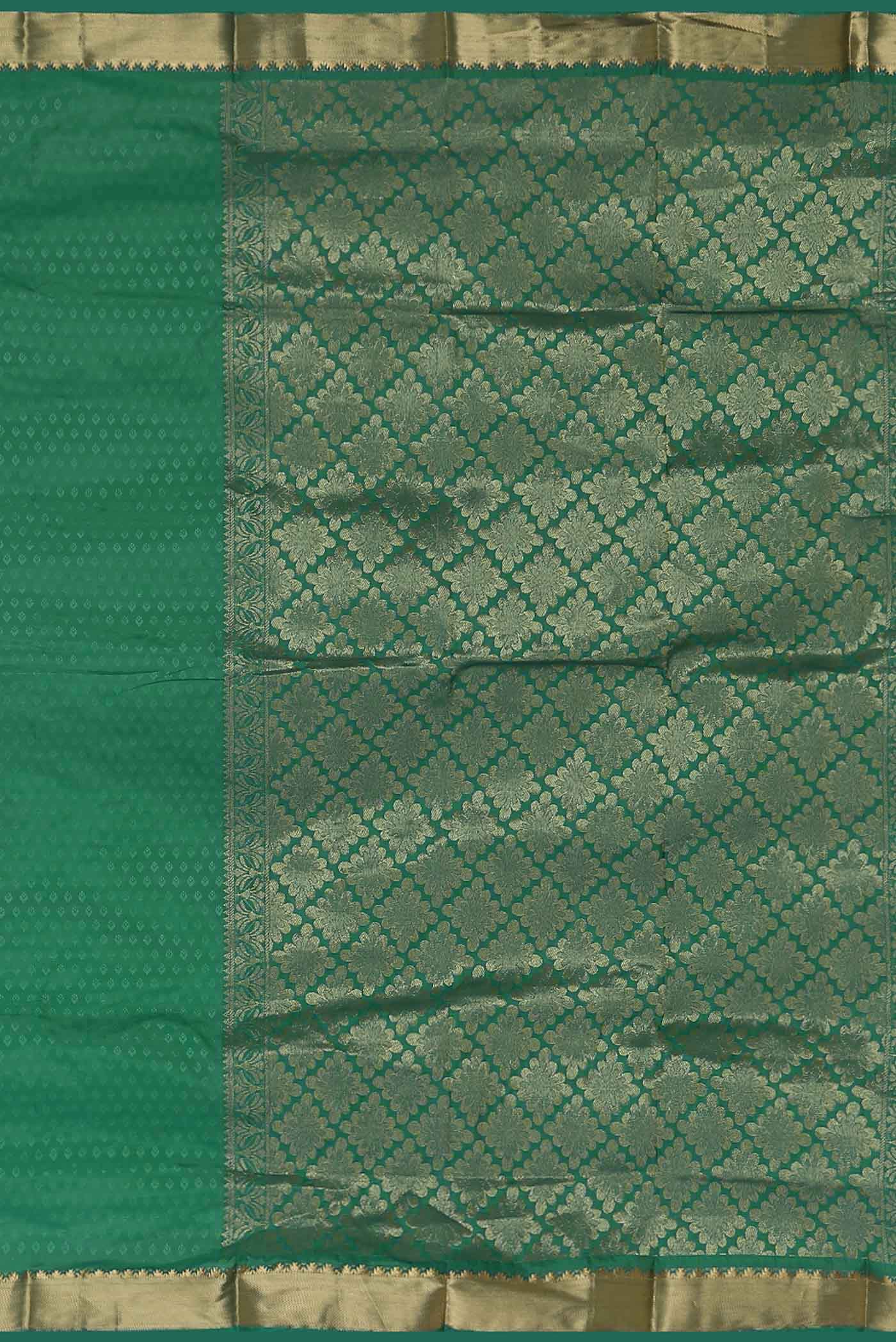 Green Blended Bangalore Silk Saree