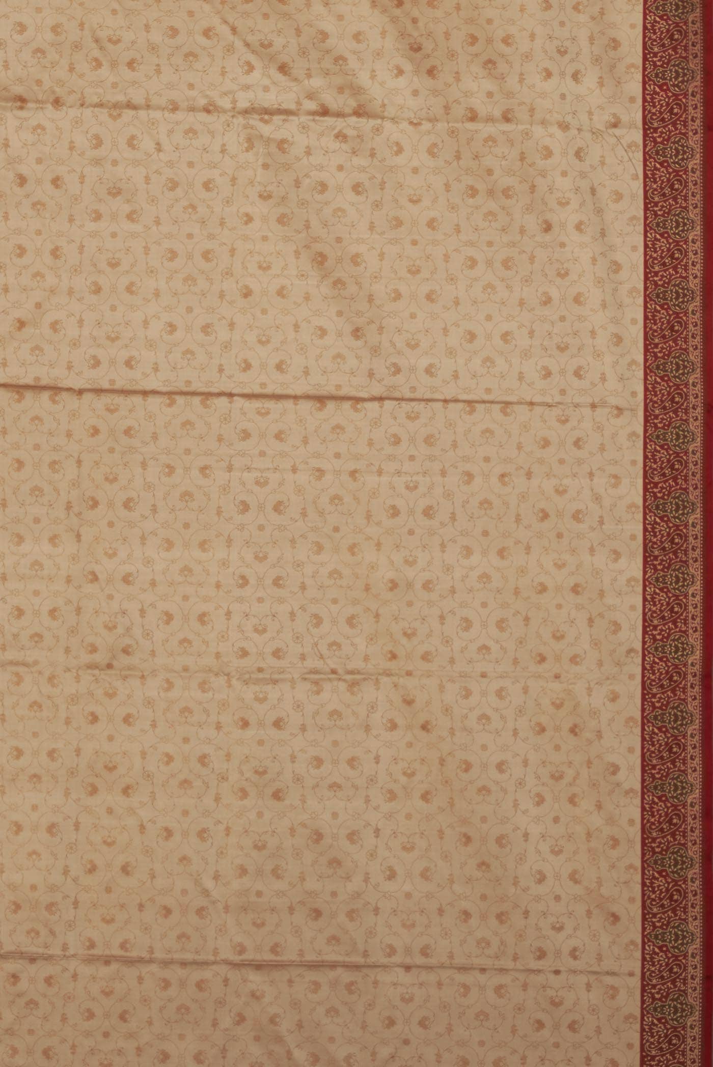 Beige Banarasi Silk Saree