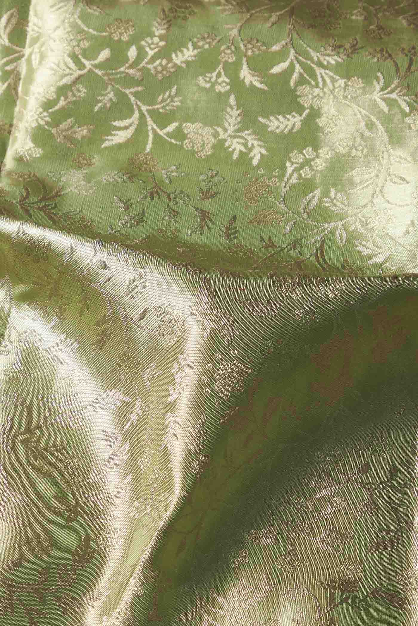 Green Banarasi Silk Saree