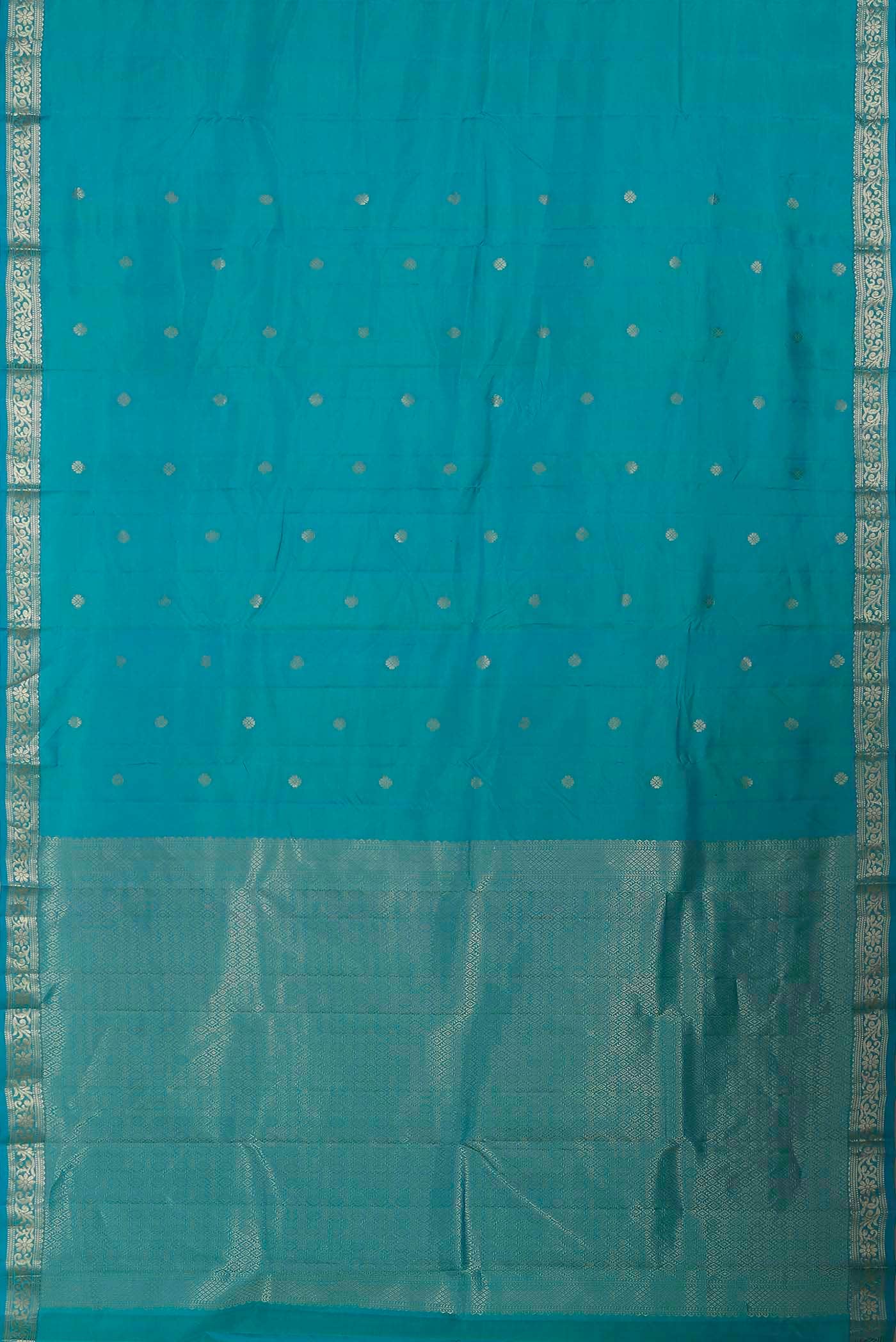 Blue Kanchipuram Silk Saree