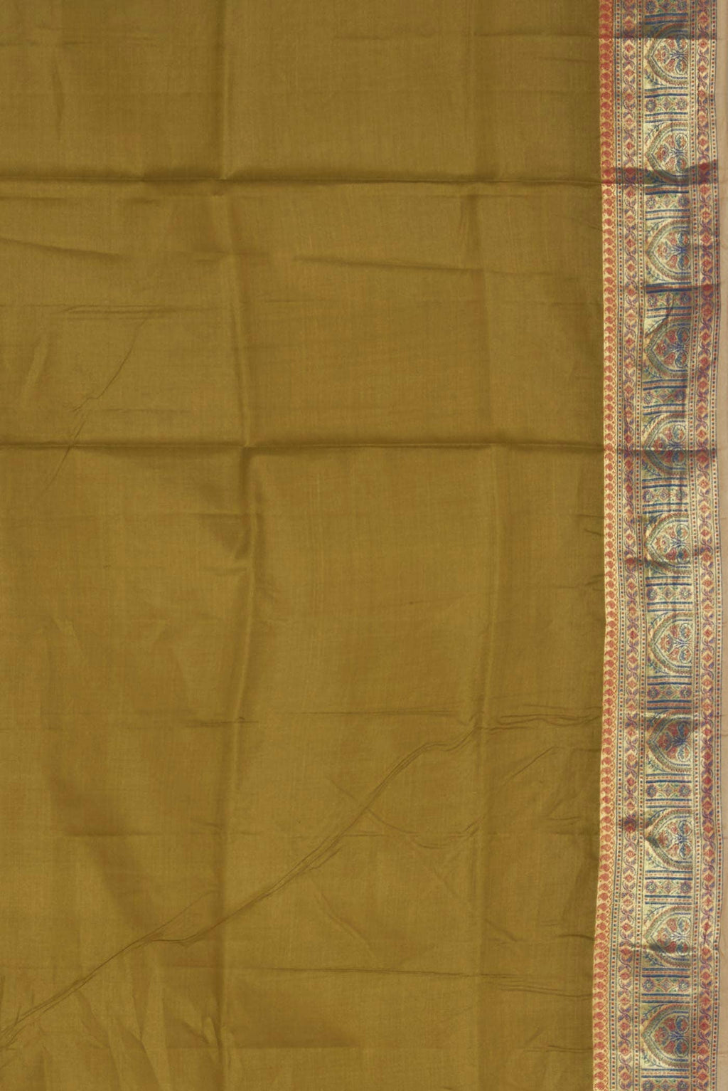 Green Banarasi Tussar Silk Saree