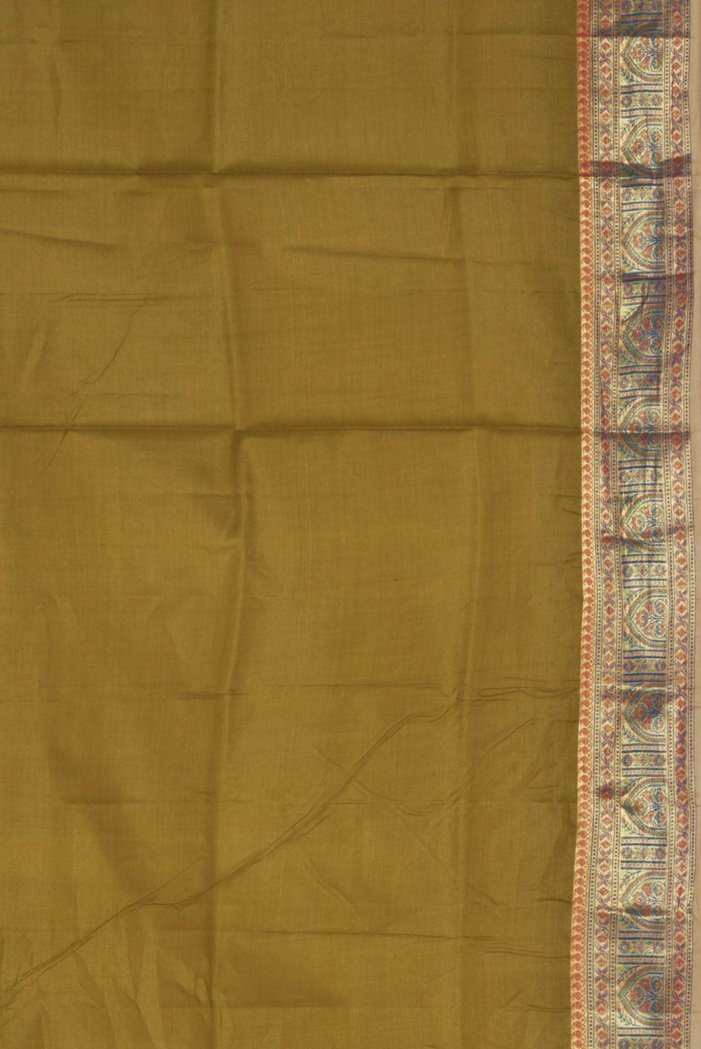 Green Banarasi Tussar Silk Saree