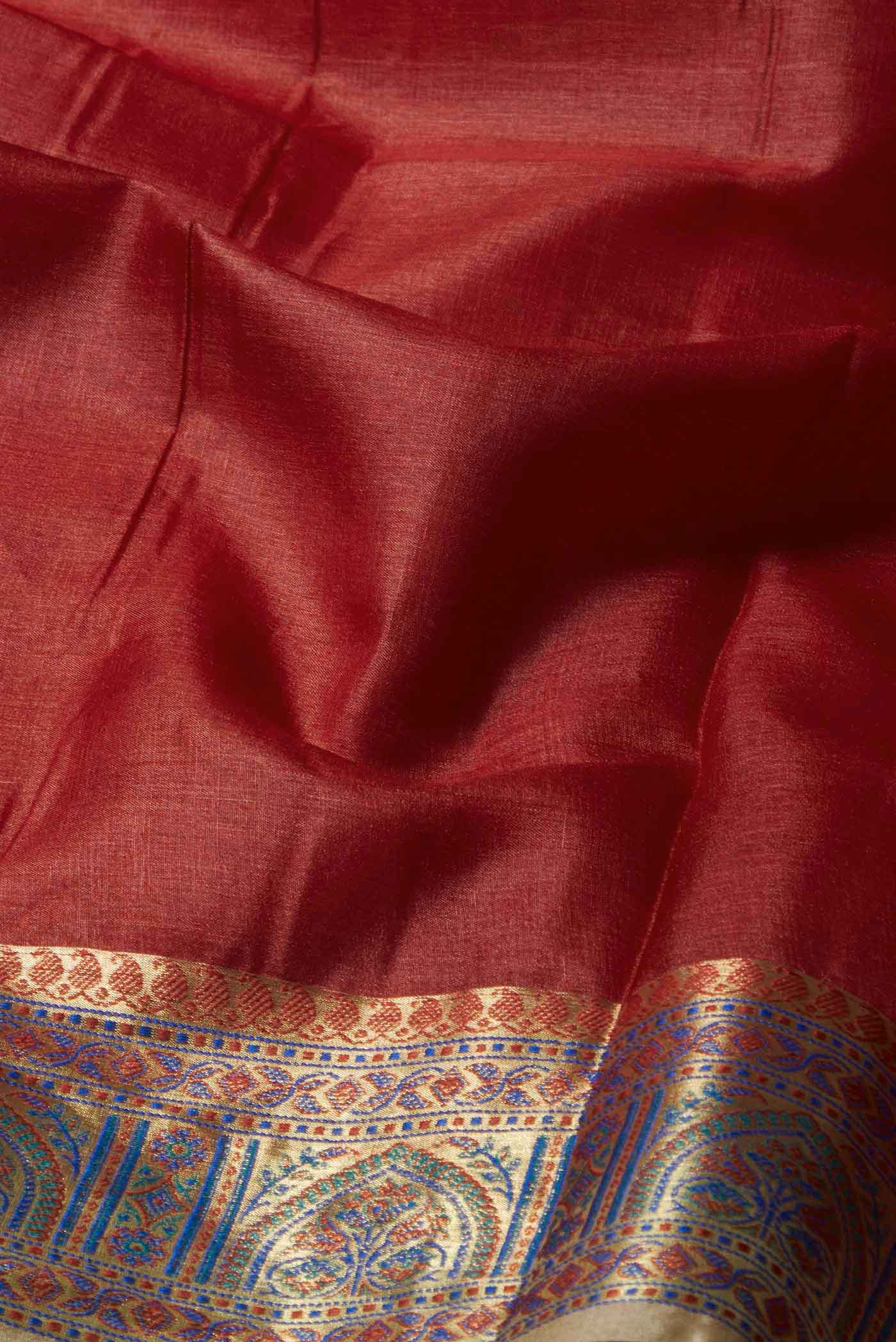Green Banarasi Tussar Silk Saree