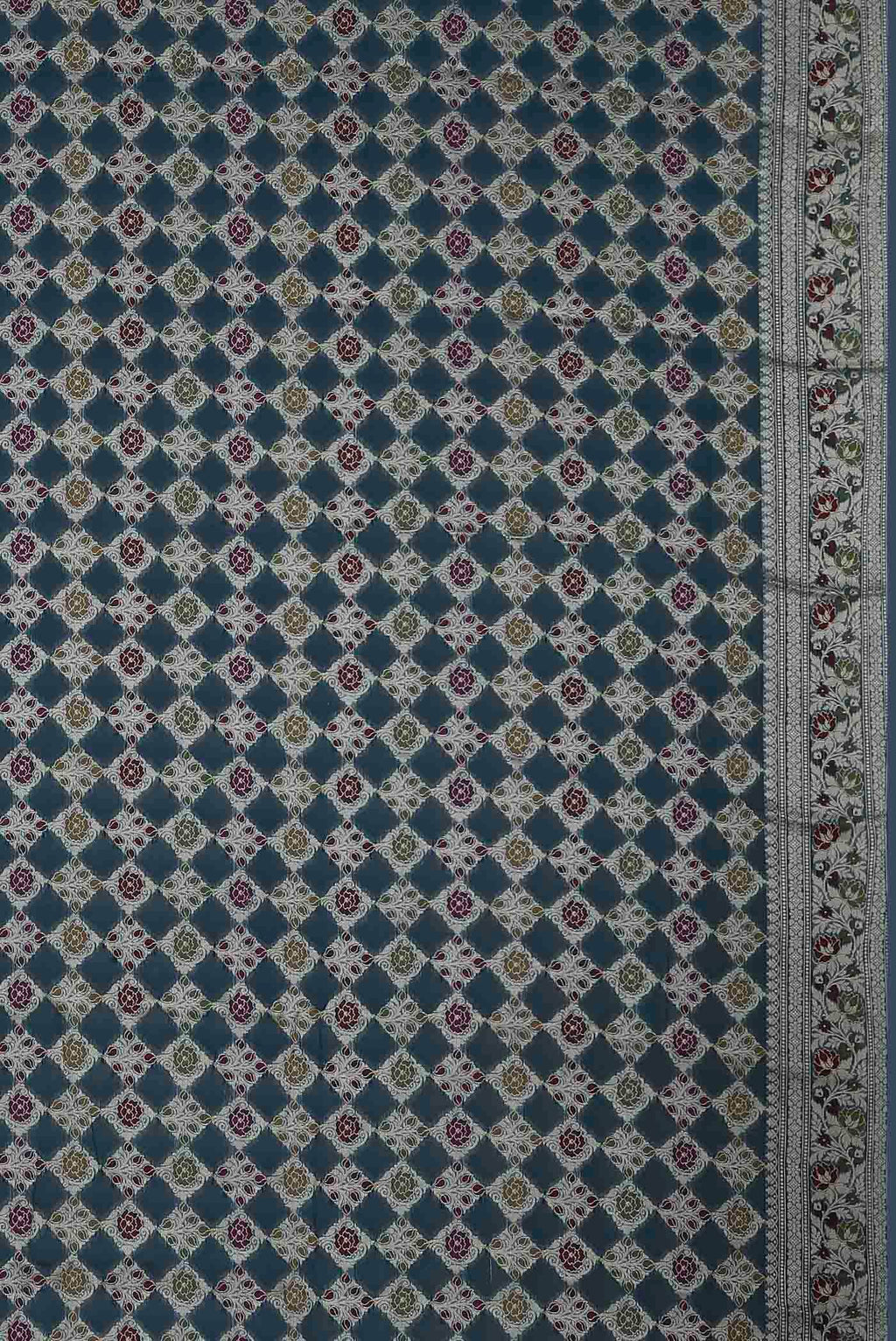 Blue Banarasi Georgette Saree