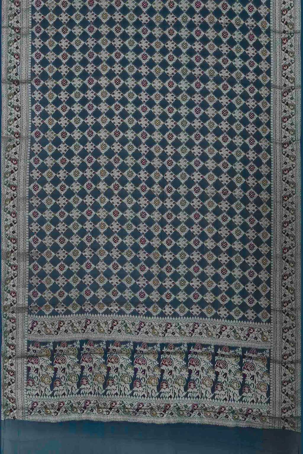 Blue Banarasi Georgette Saree
