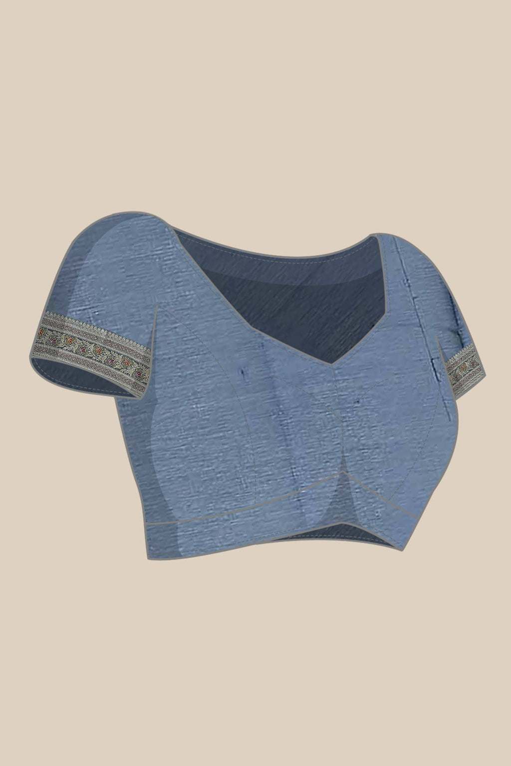 Blue Banarasi Georgette Saree