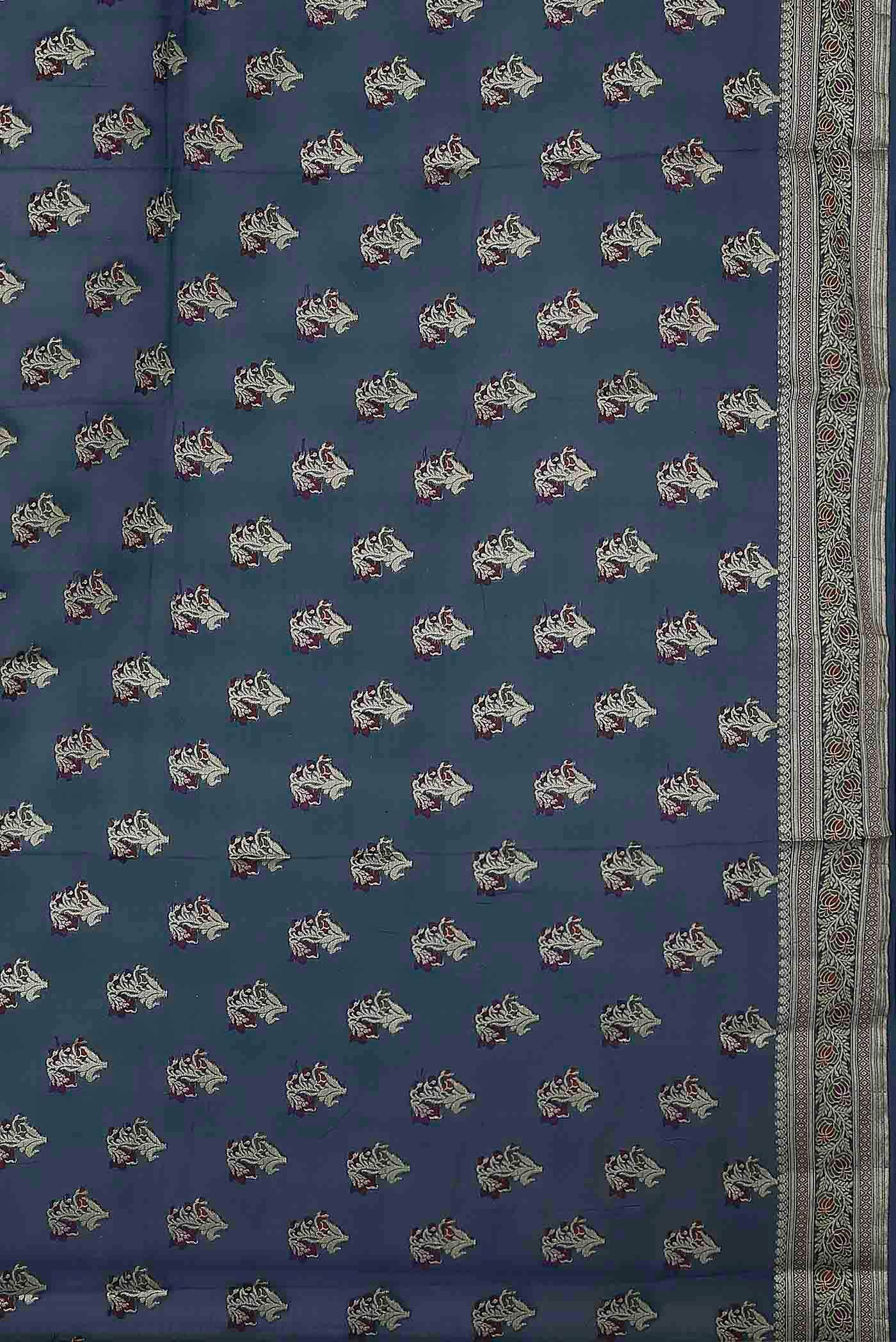 Blue Banarasi Georgette Saree