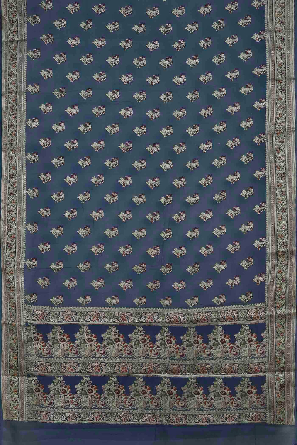 Blue Banarasi Georgette Saree