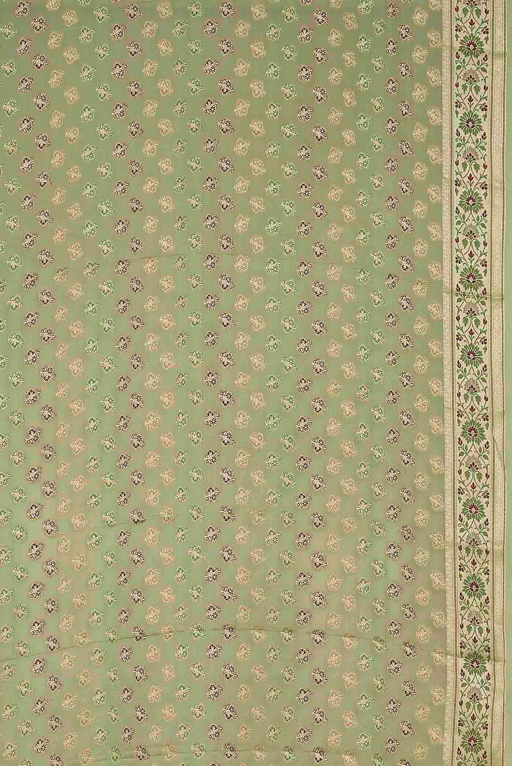 Green Banarasi Georgette Saree