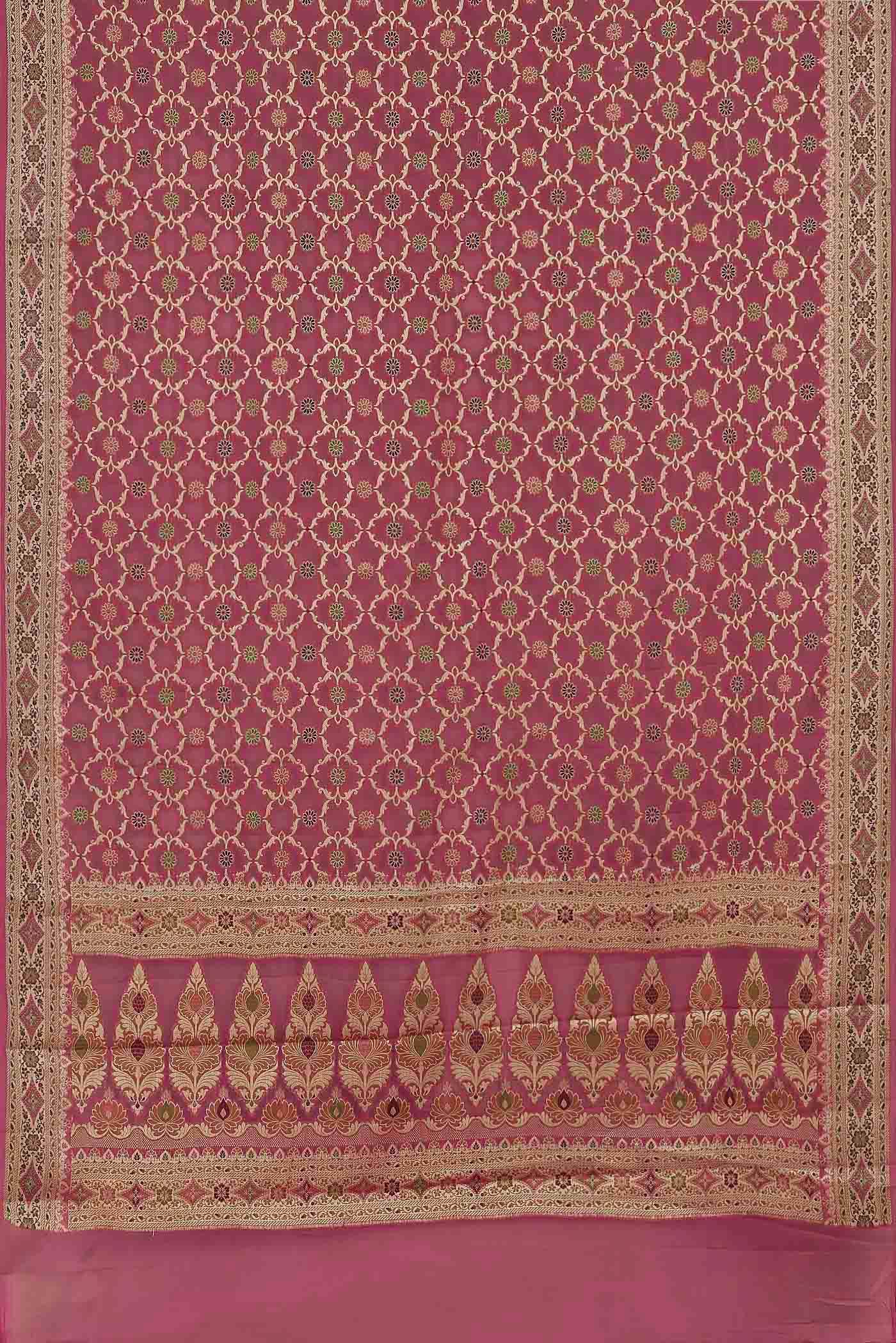 Green Banarasi Georgette Saree