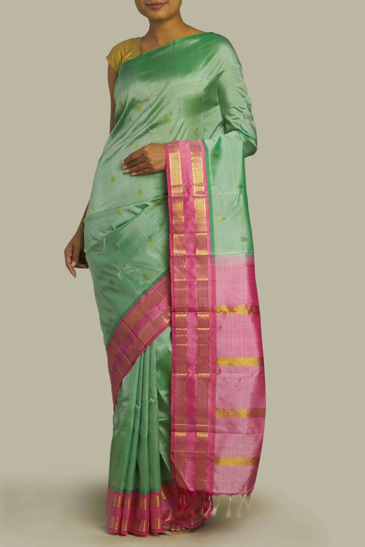 Green Kanchipuram Silk Saree