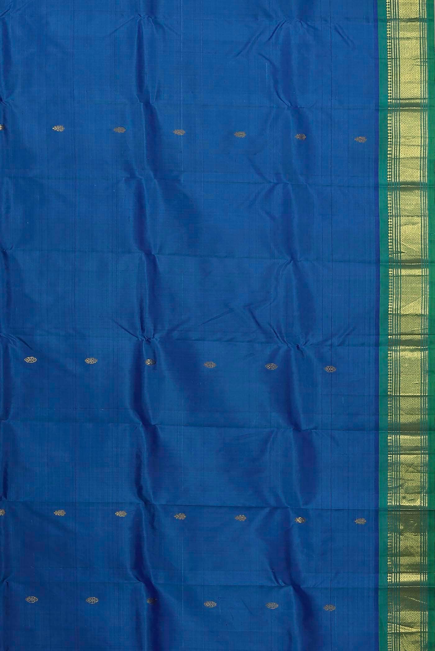 Blue Kanchipuram Silk Saree