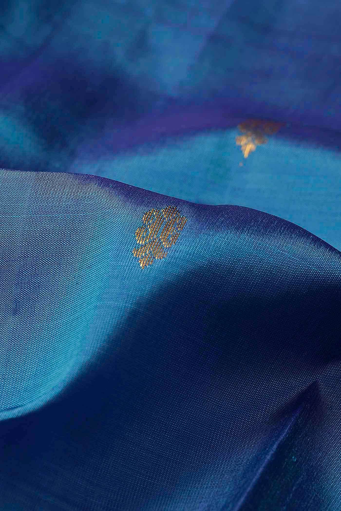 Blue Kanchipuram Silk Saree