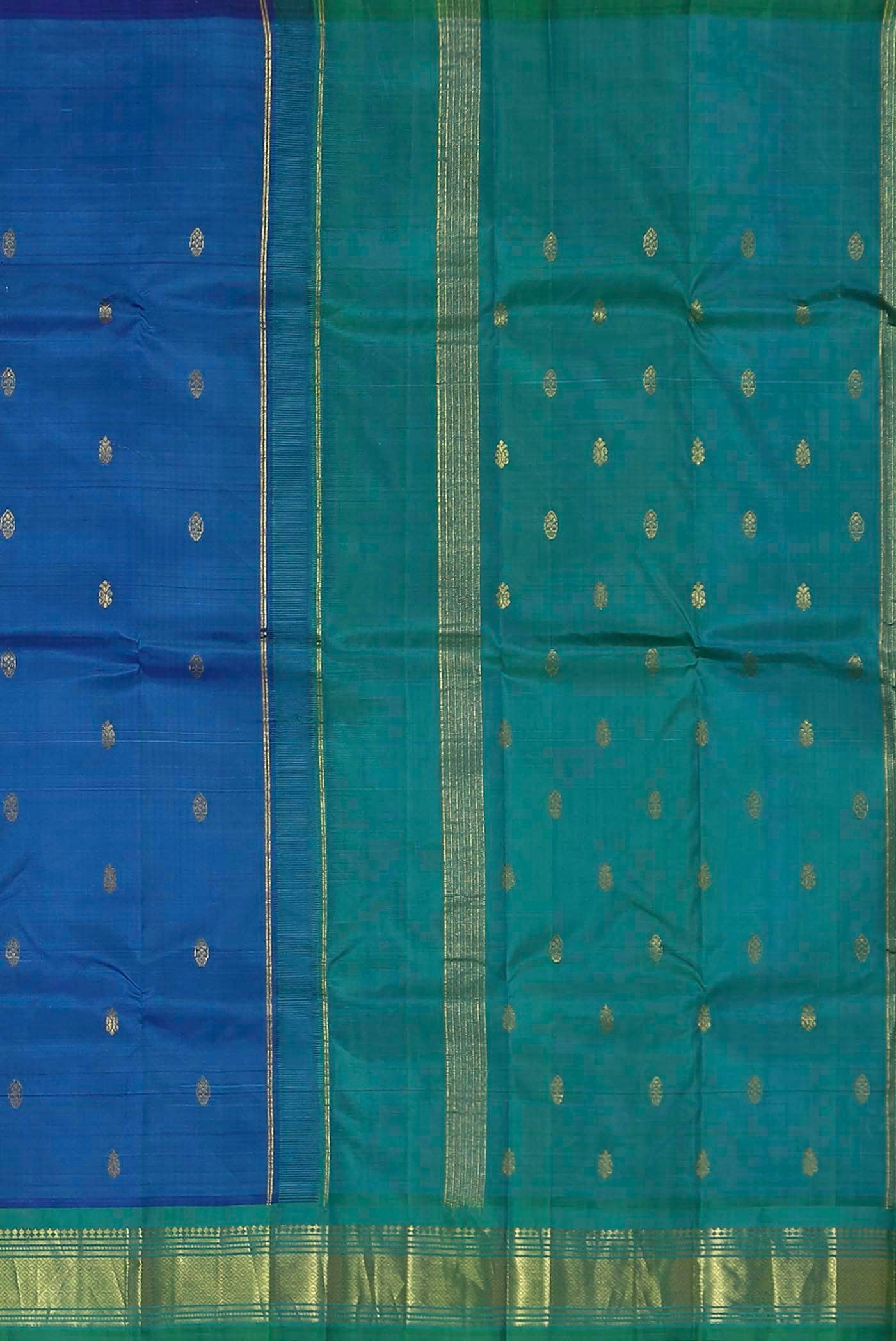 Blue Kanchipuram Silk Saree