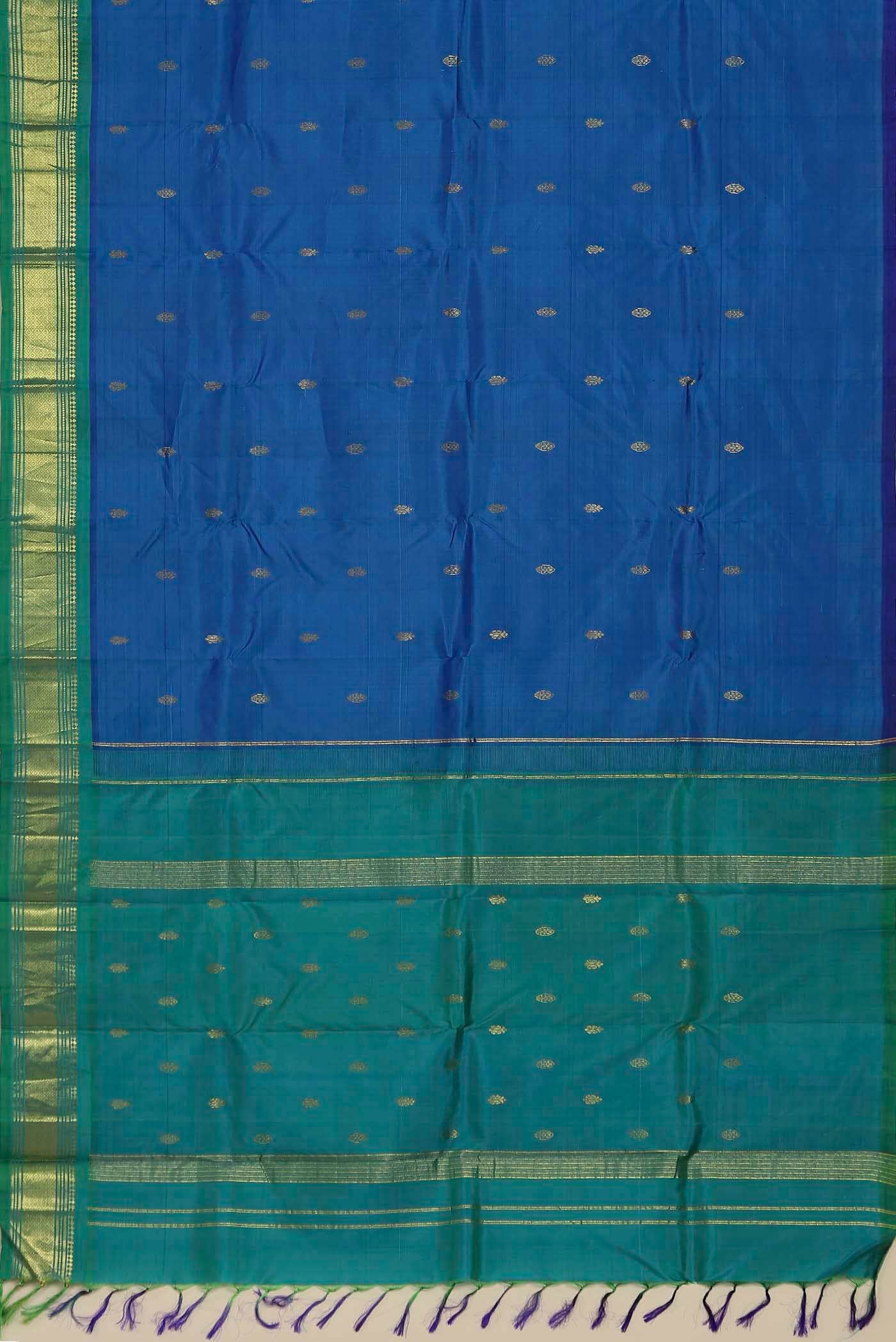 Blue Kanchipuram Silk Saree