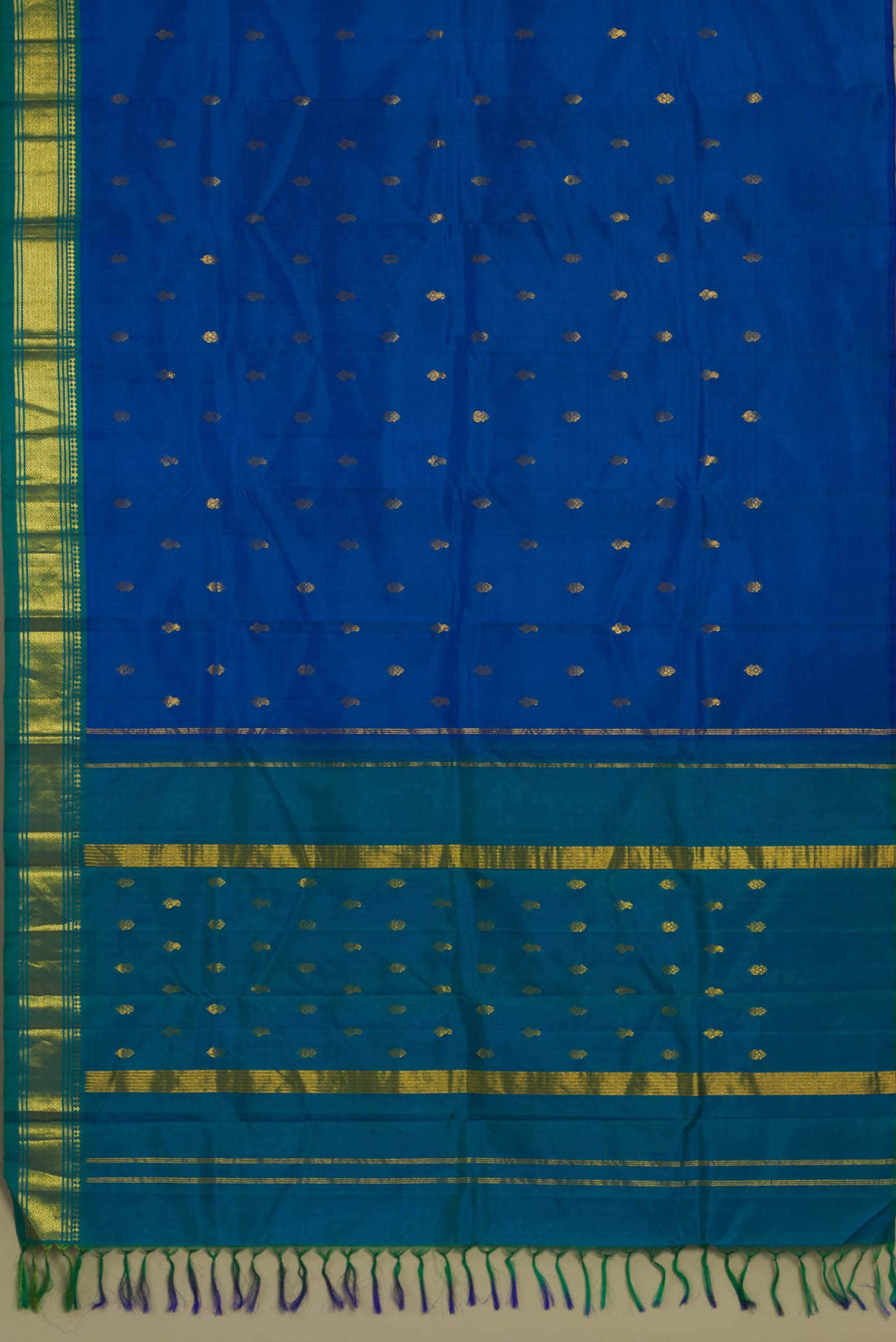 Blue Kanchipuram Silk Saree