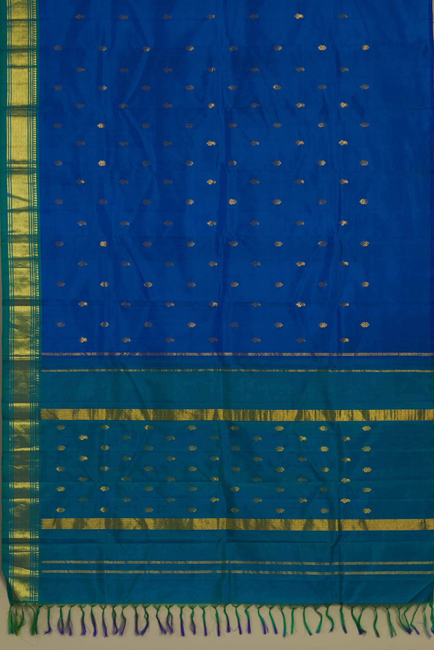 Blue Kanchipuram Silk Saree
