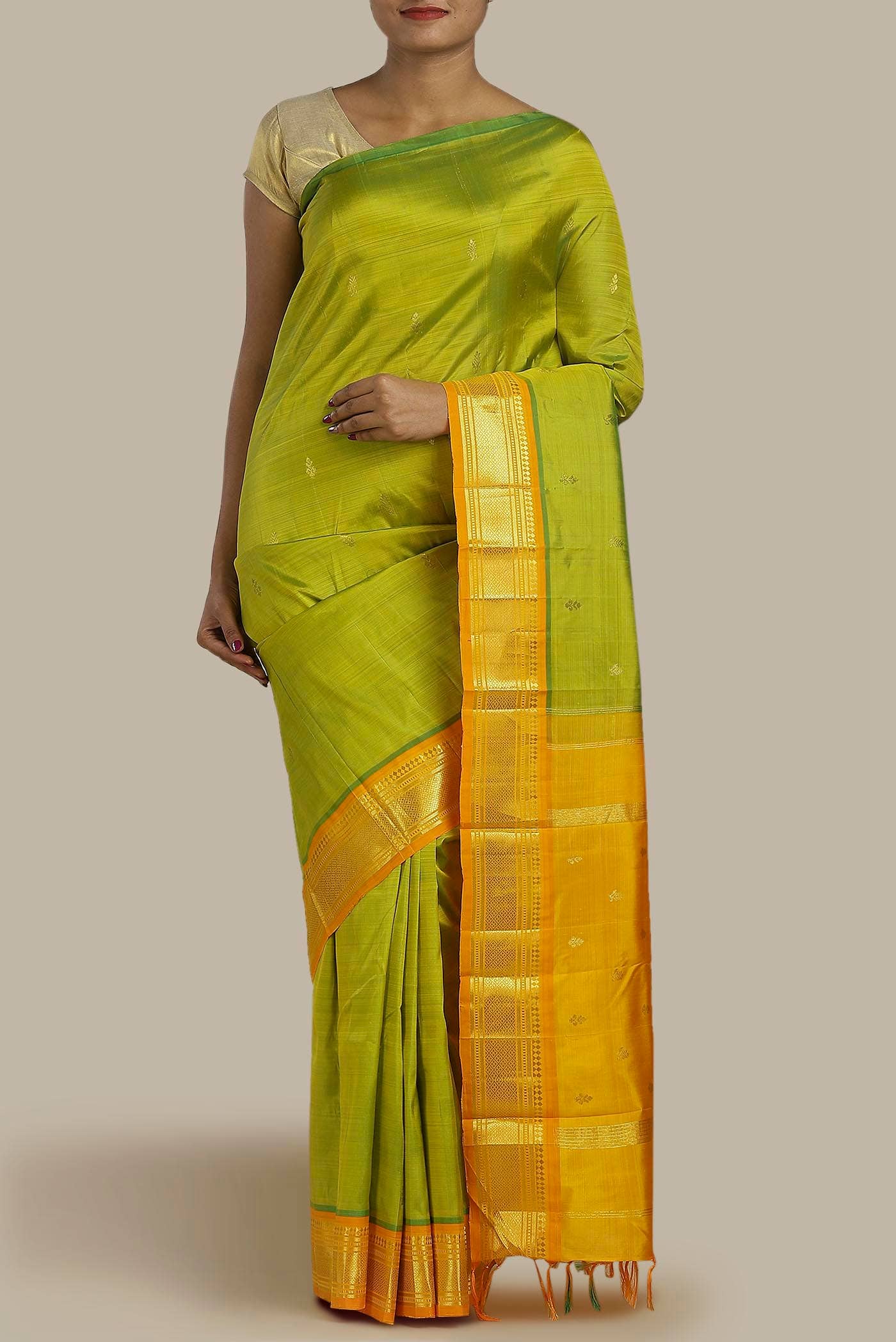 Green Kanchipuram Silk Saree