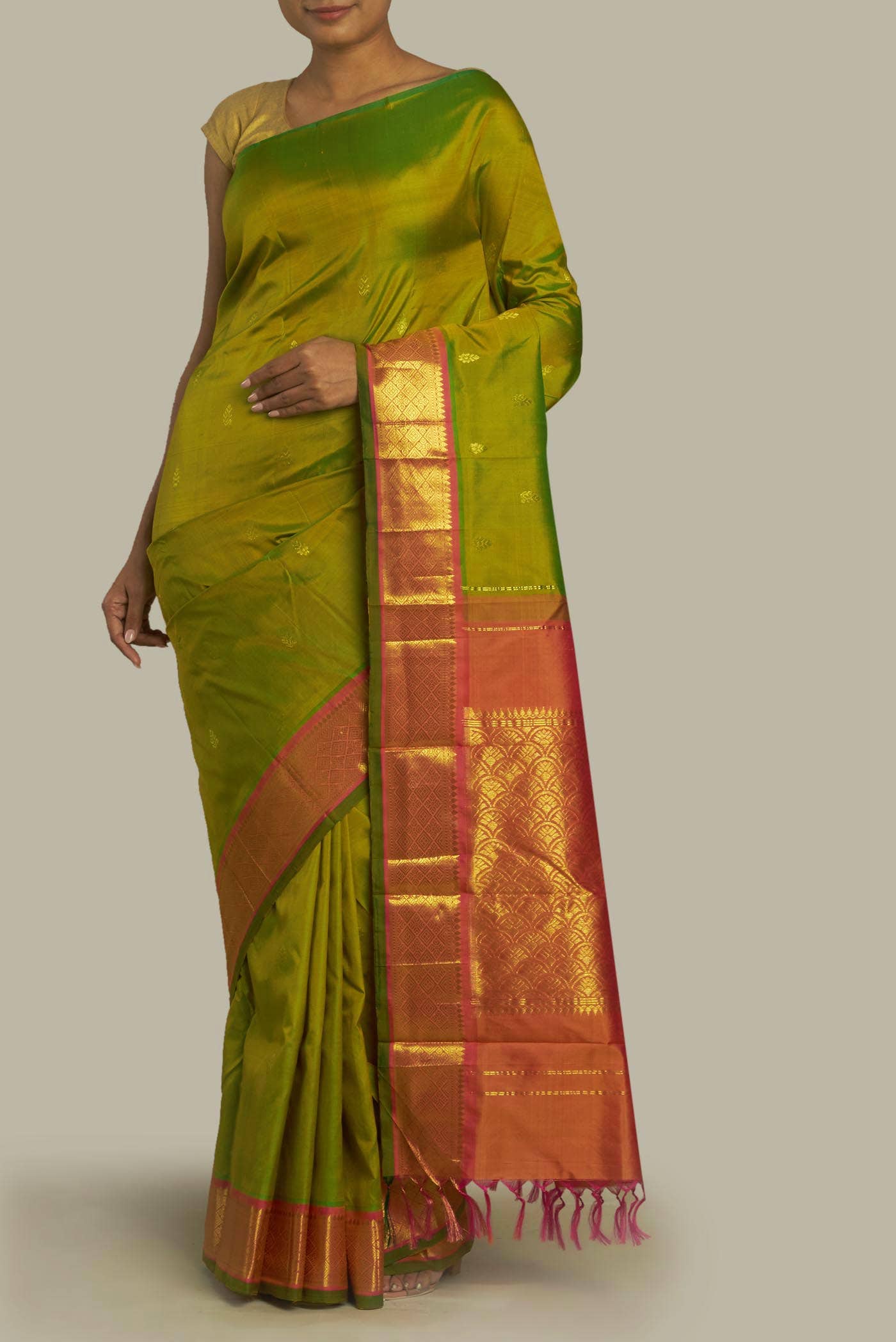 Green Kanchipuram Silk Saree
