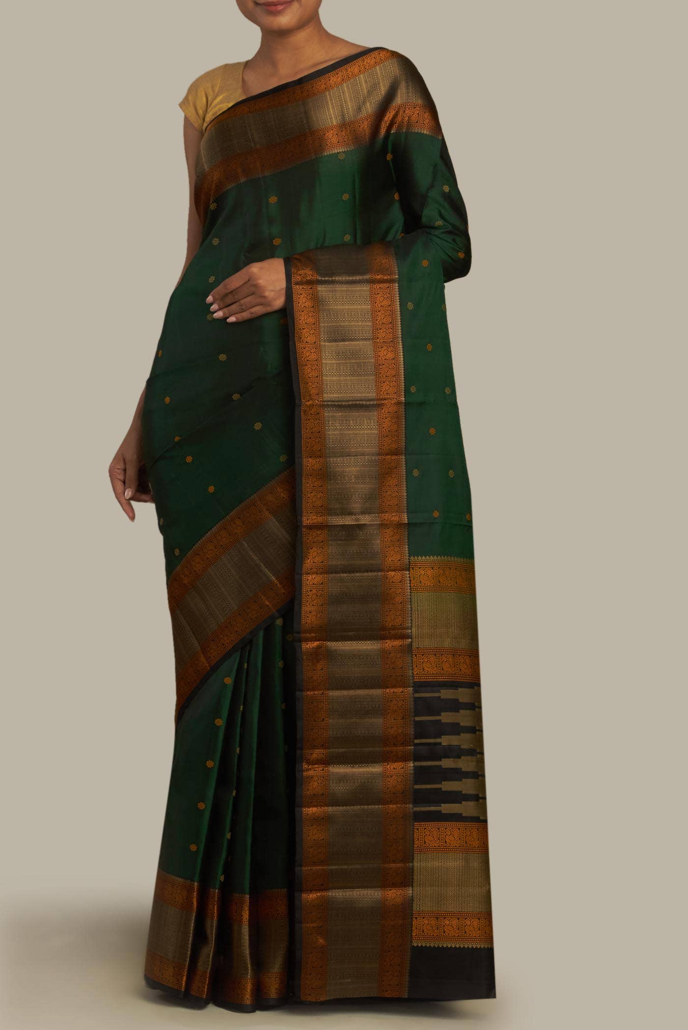 Green Kanchipuram Silk Saree