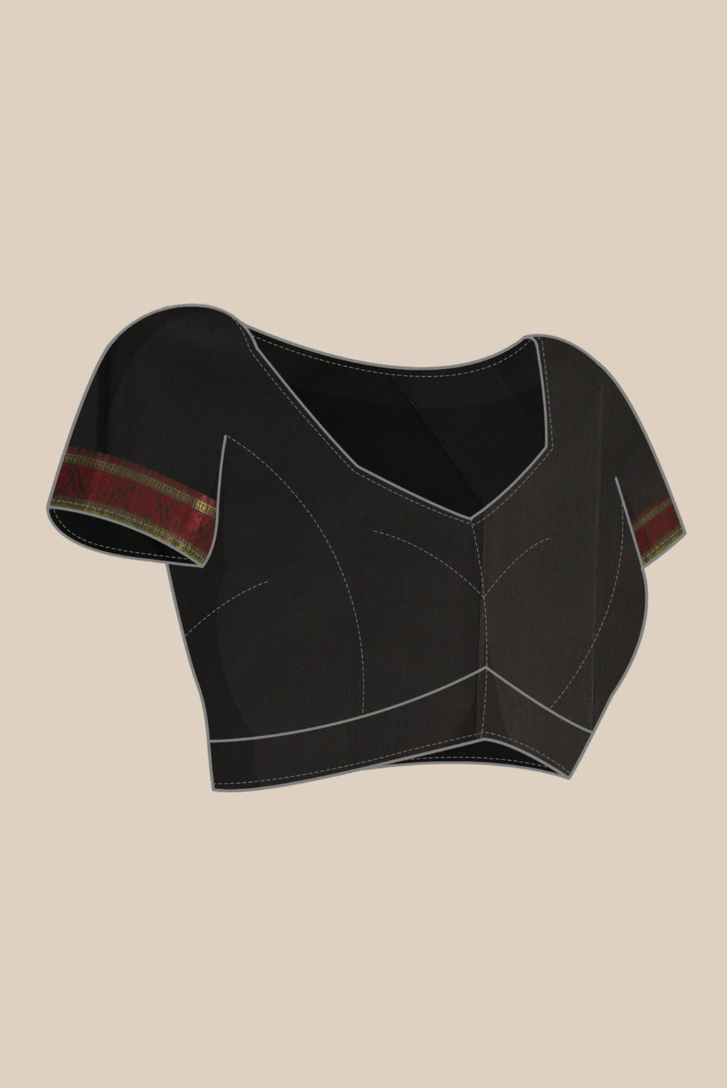 Black Kanchipuram Silk Saree