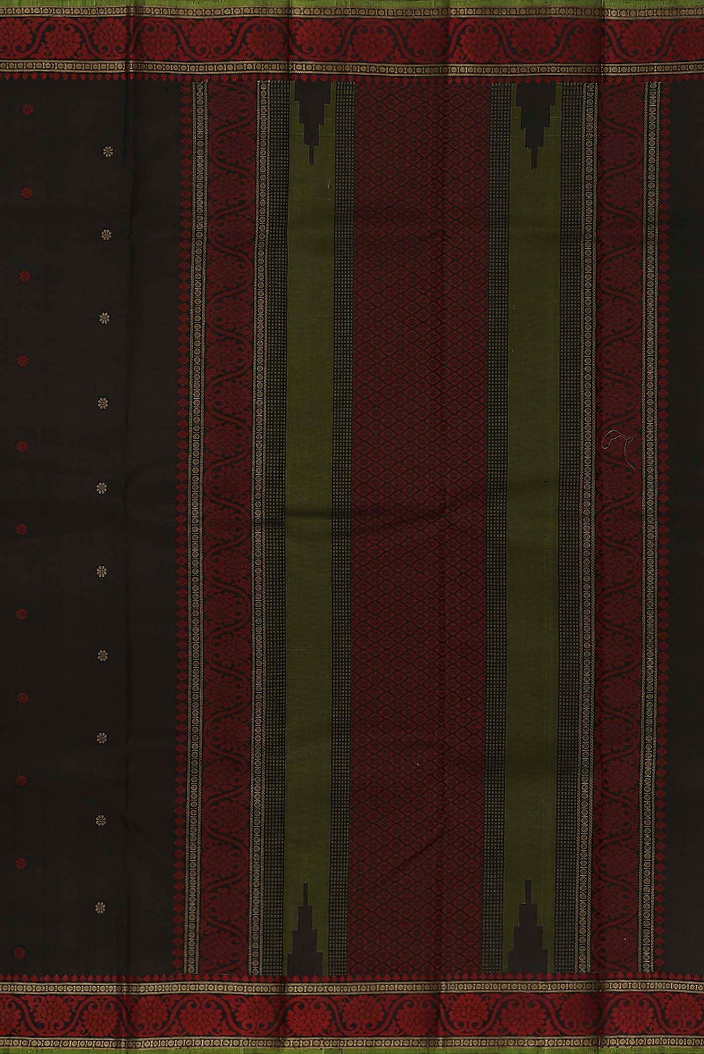 Black Kanchipuram Silk Saree