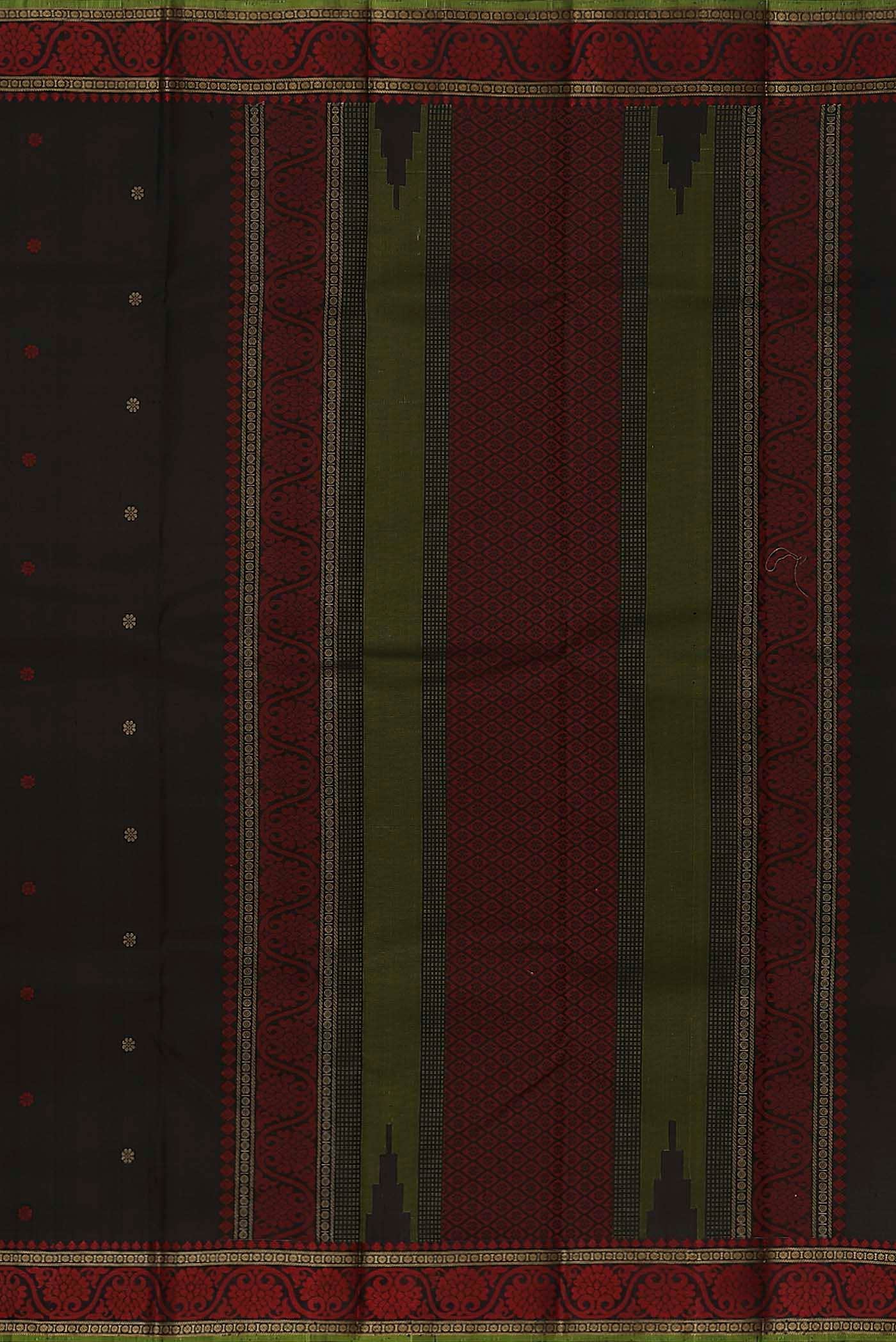 Black Kanchipuram Silk Saree
