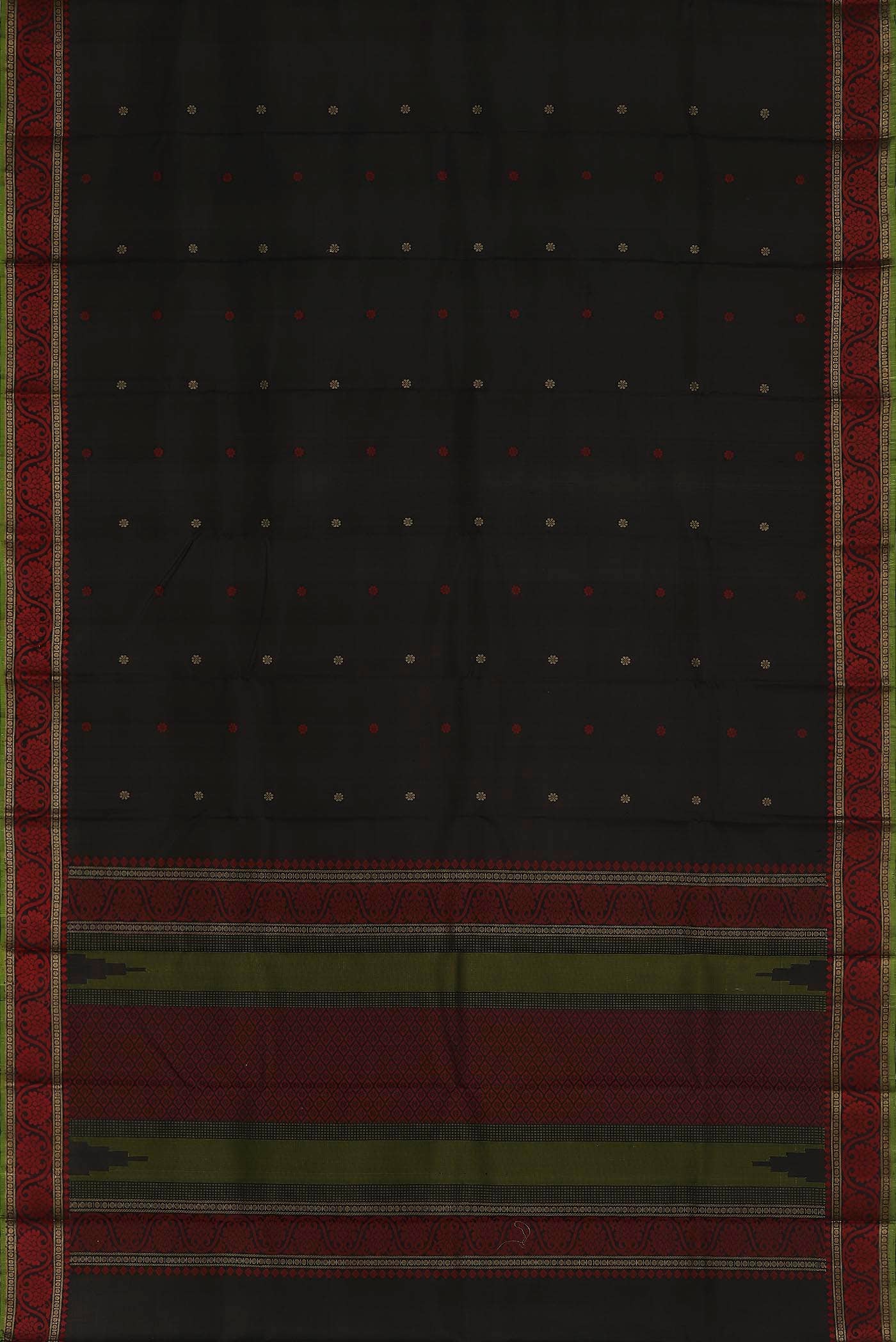 Black Kanchipuram Silk Saree