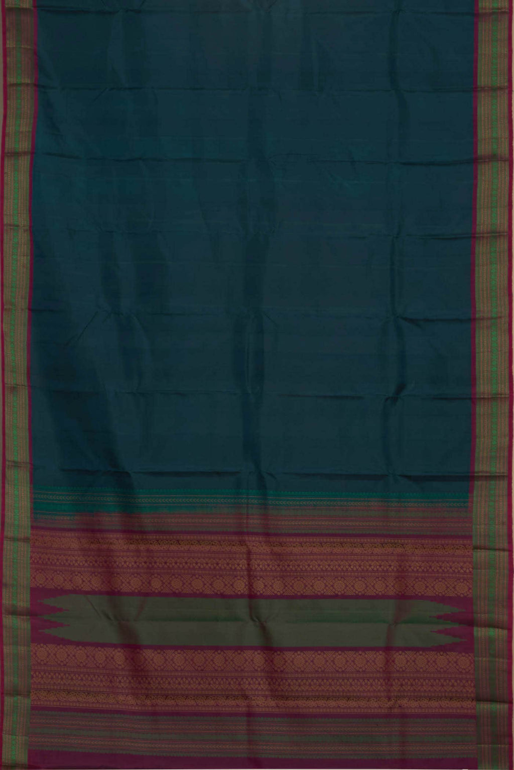 Blue Kanchipuram Silk Saree