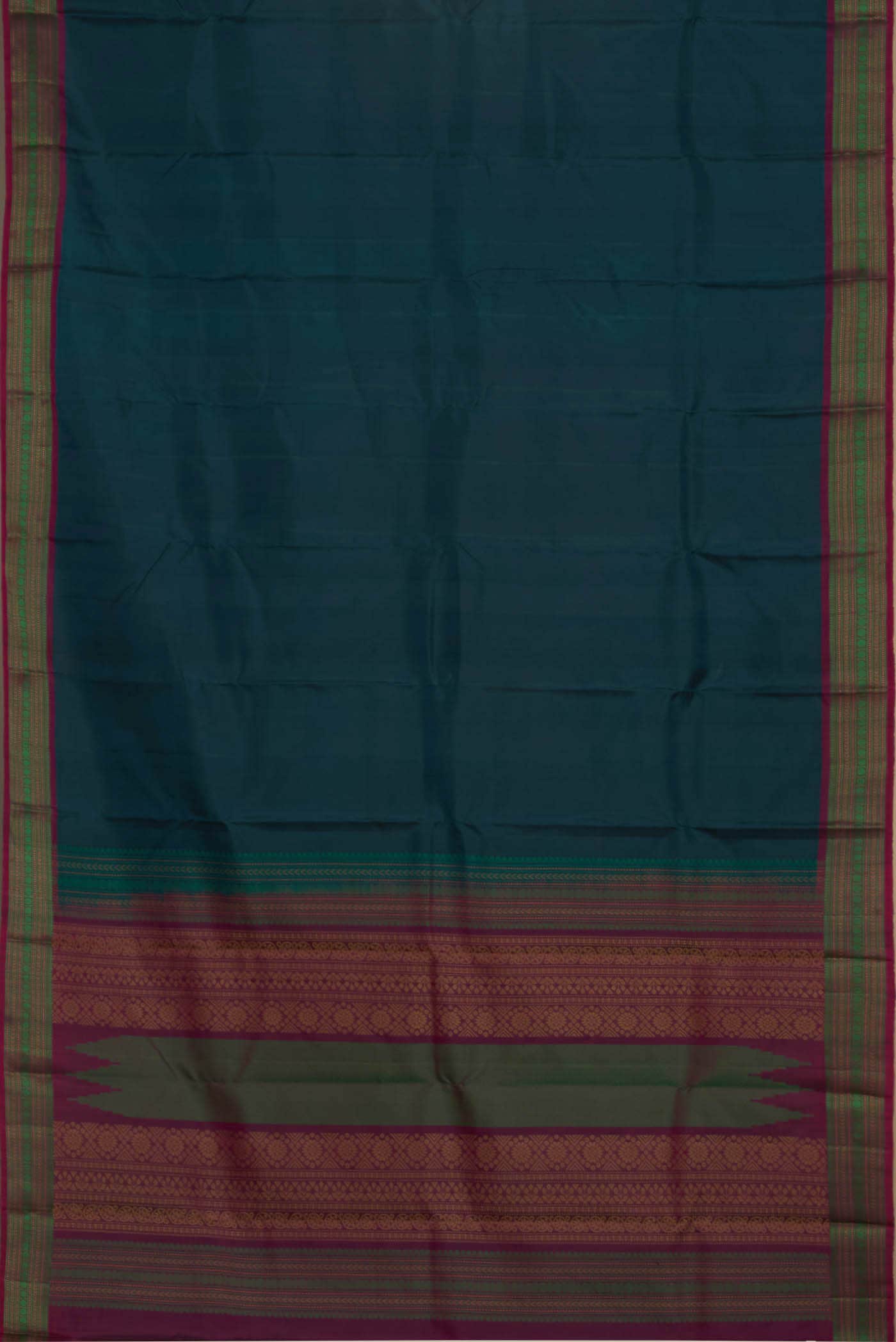 Blue Kanchipuram Silk Saree