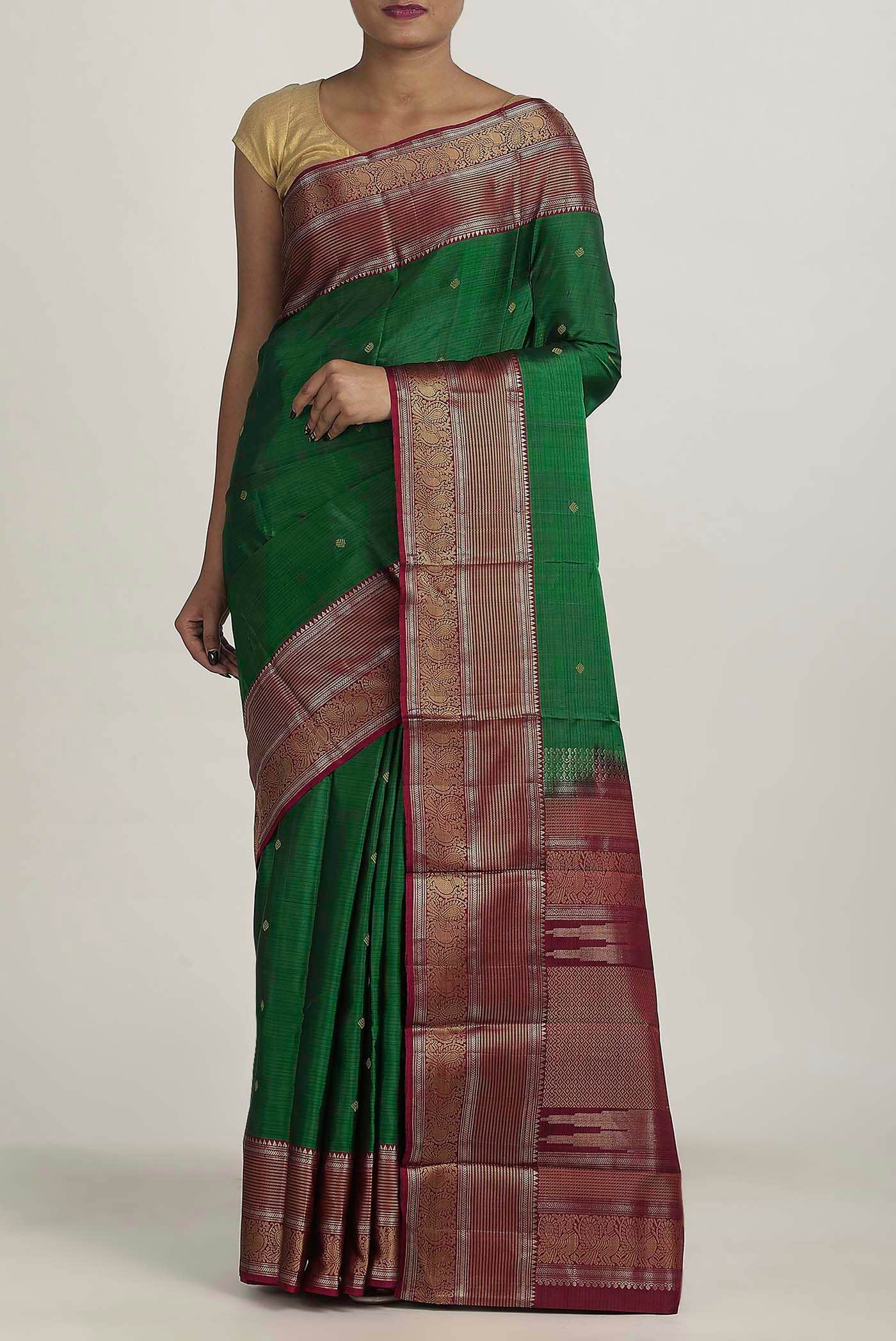 Green Kanchipuram Silk Saree